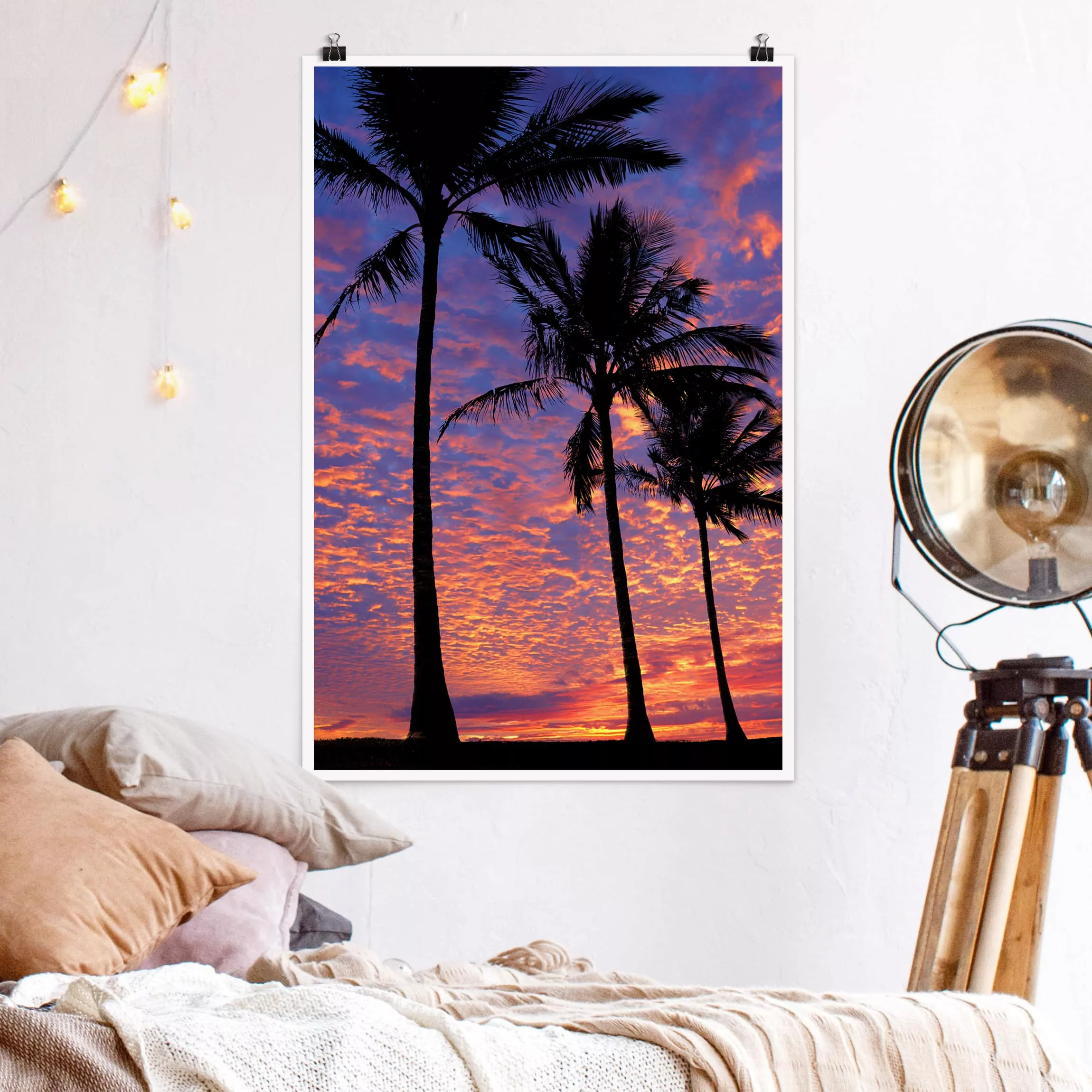 Poster Strand - Hochformat Palms günstig online kaufen