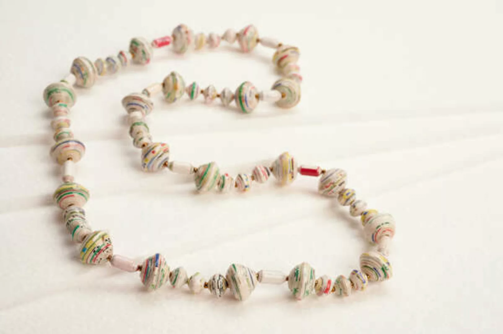 Lange Halskette Aus Papierperlen "Muzungo Long" günstig online kaufen
