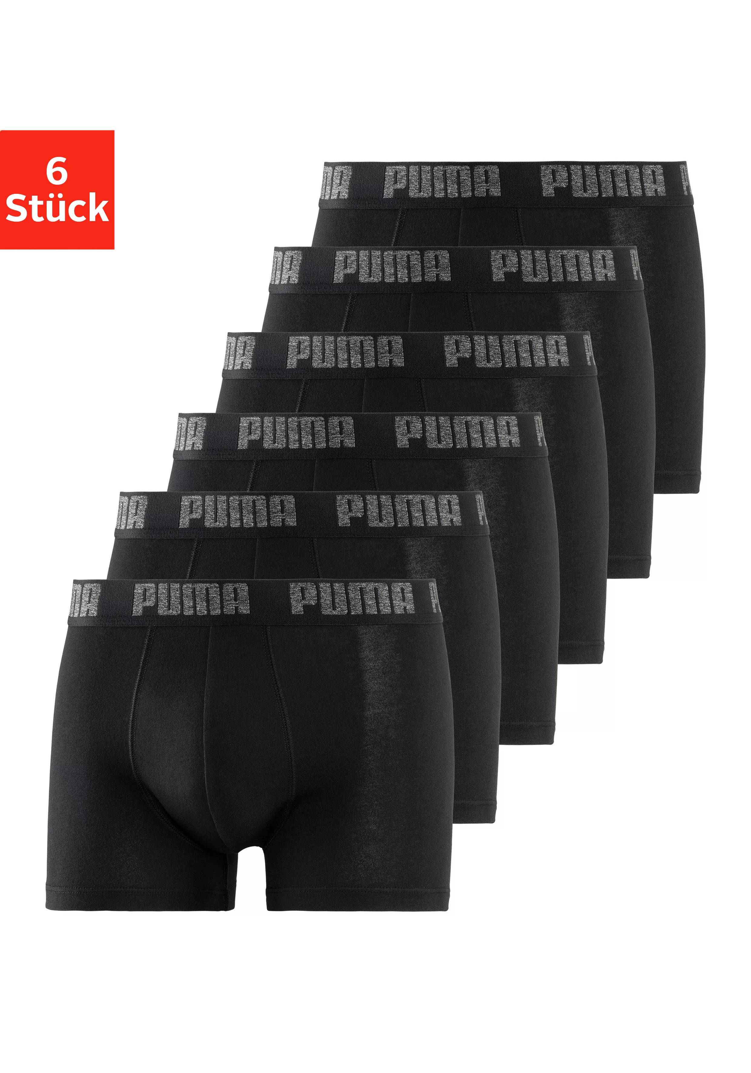 PUMA Boxershorts, (Packung, 6er-Pack), mit komfortablem Bund günstig online kaufen