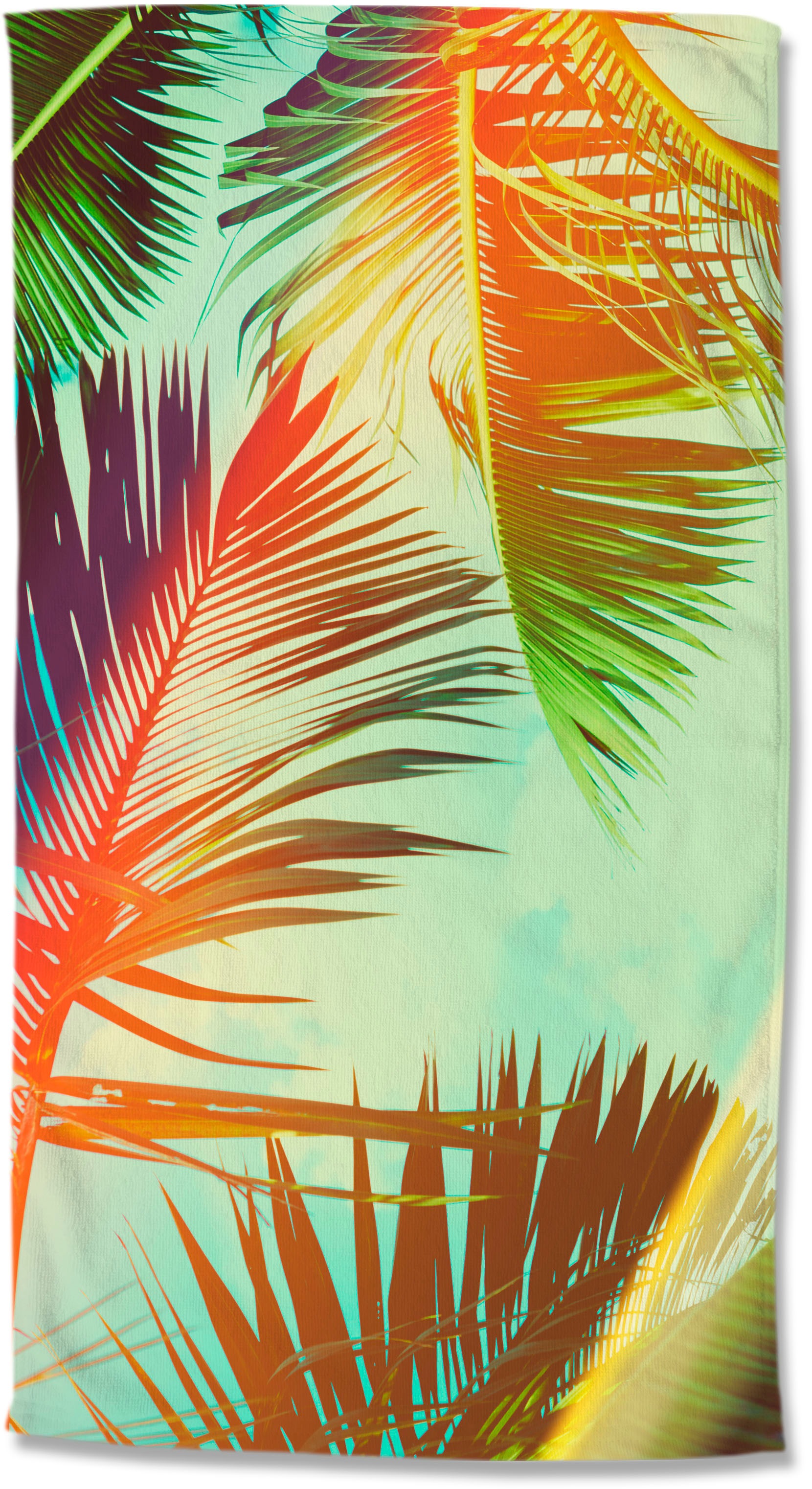 Strandtuch palms Multi Polyester B/L: ca. 100x180 cm günstig online kaufen