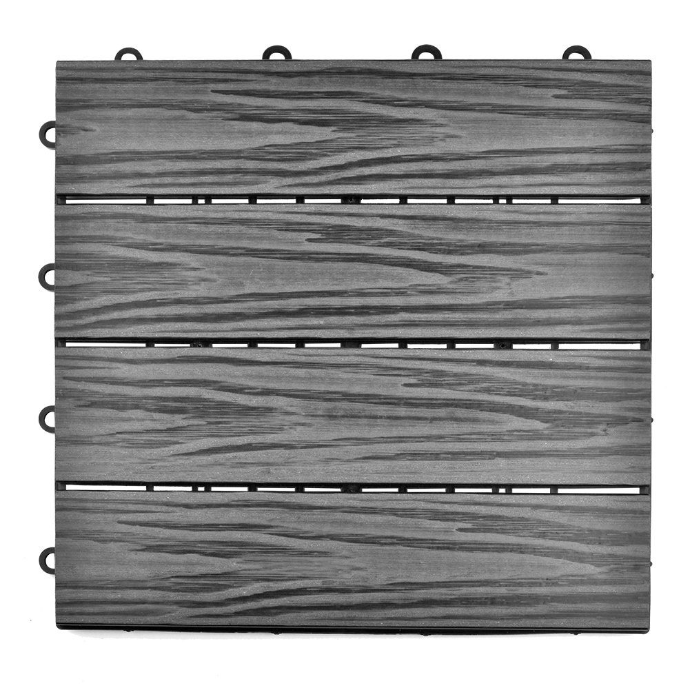 euroharry WPC-Fliesen WPC Terrassenplatten, 30x30cm, 110-St., günstig online kaufen