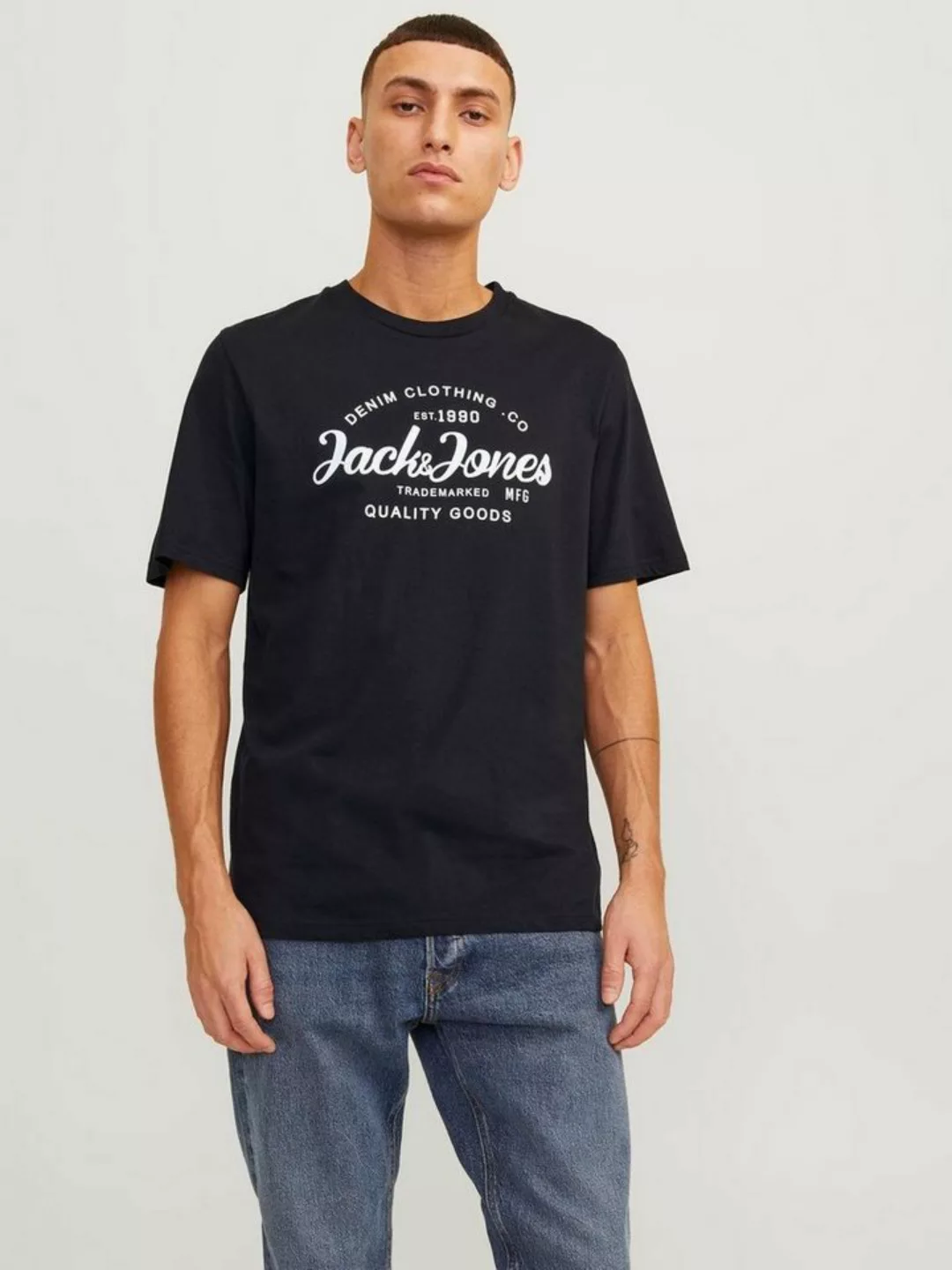 Jack & Jones Kurzarmshirt JJFOREST TEE SS CREW NECK günstig online kaufen