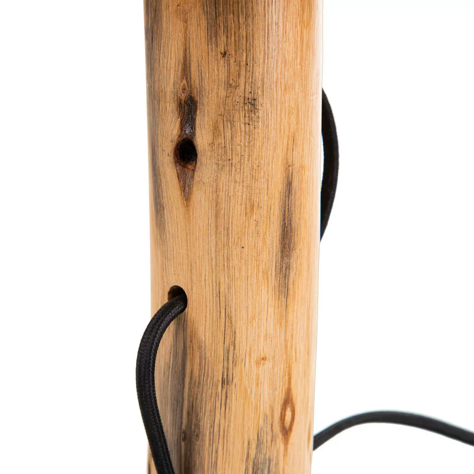Tischlampe Norin mit Gestell aus Eukalyptusholz günstig online kaufen