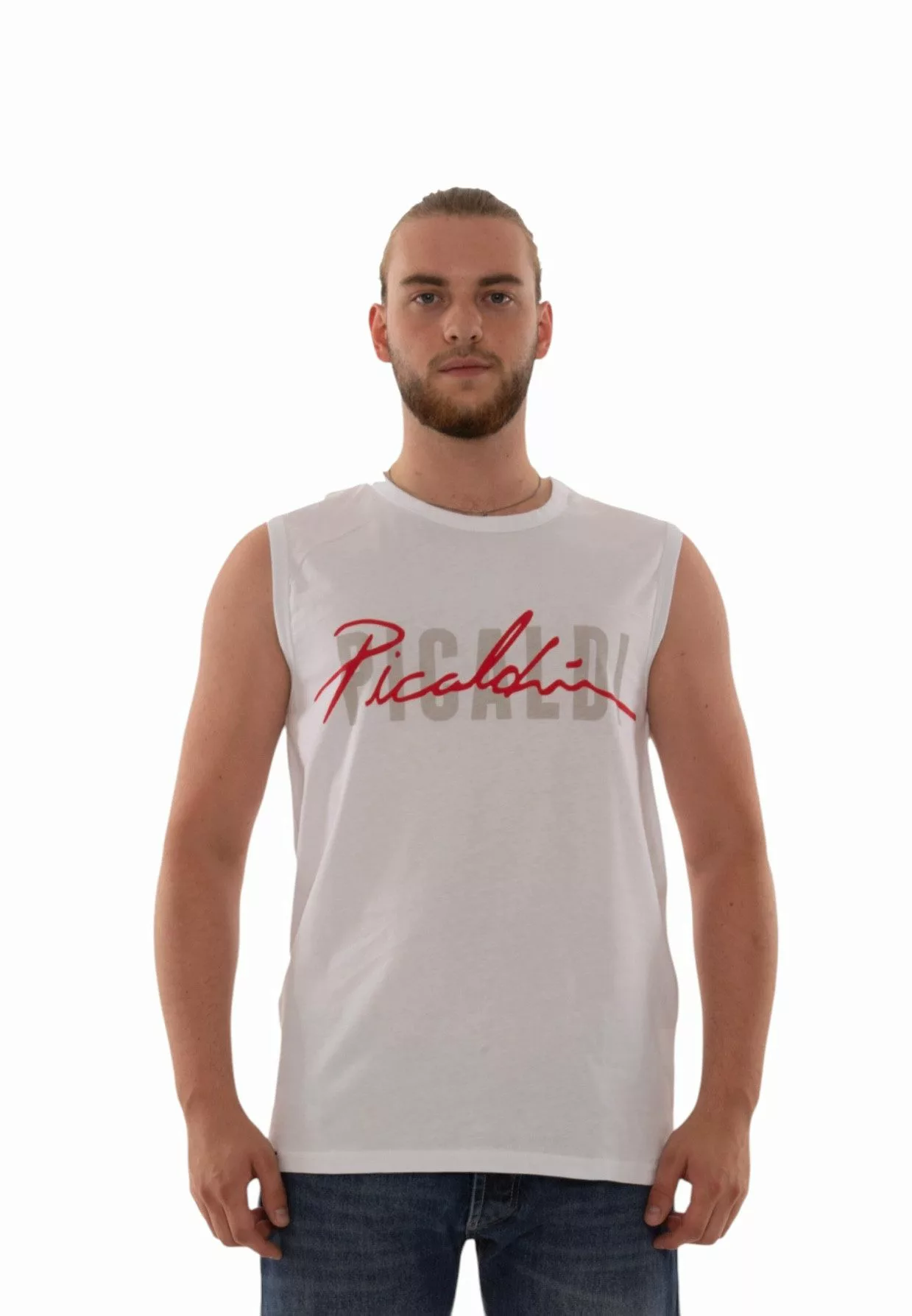 PICALDI Jeans Tanktop Collection (1-tlg) Logodruck günstig online kaufen
