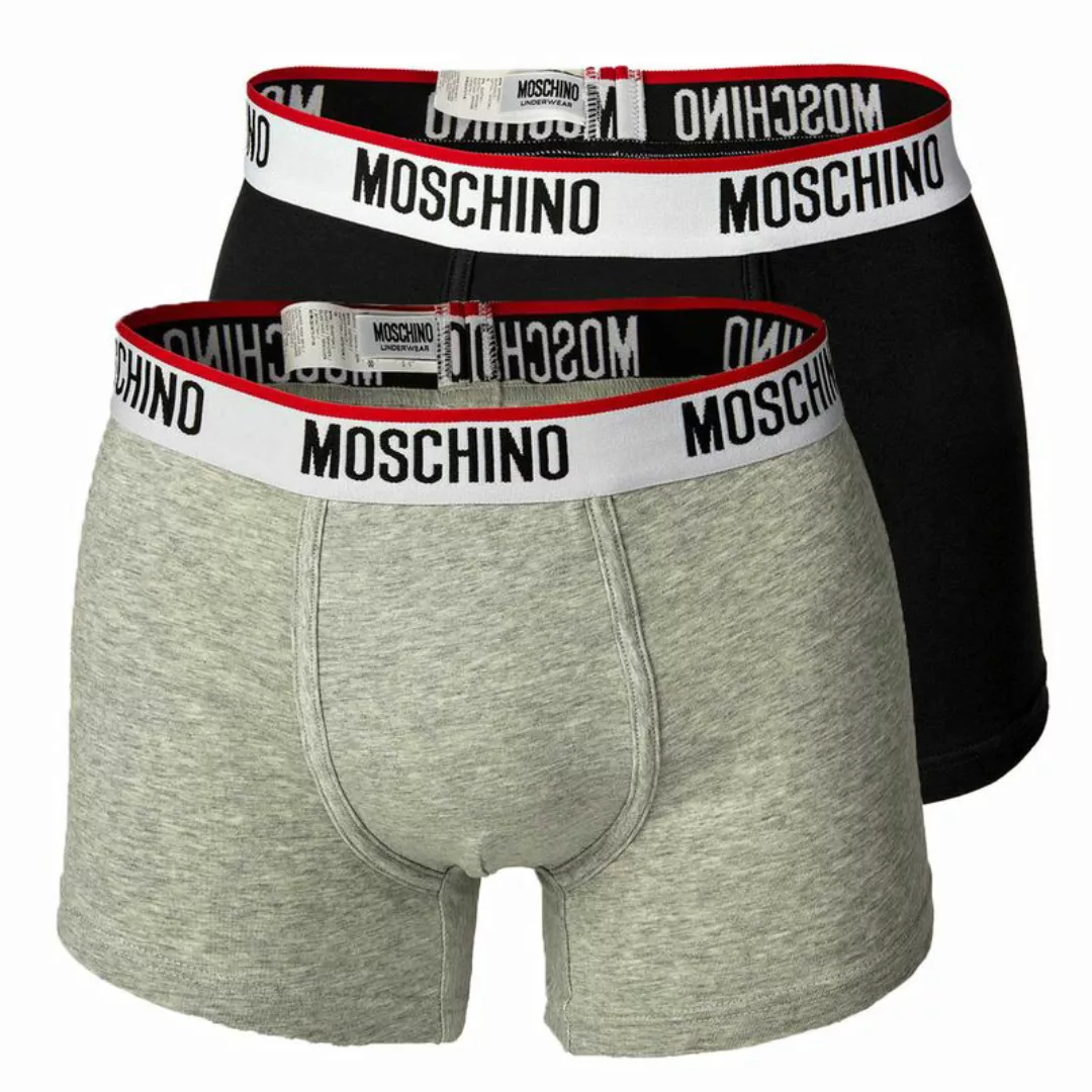 MOSCHINO Herren Shorts 2er Pack - Pants, Unterhose, Cotton Stretch, uni Sch günstig online kaufen
