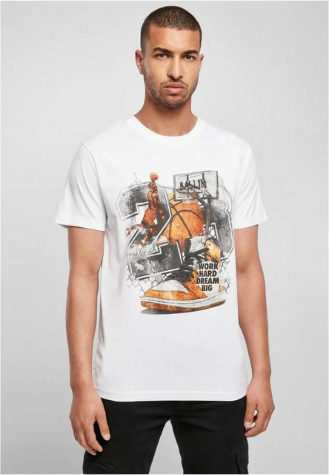 MisterTee Kurzarmshirt MisterTee Herren Vintage Ballin Tee (1-tlg) günstig online kaufen