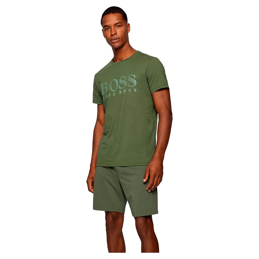 Boss Upf 50+ Relaxed Fit Kurzärmeliges T-shirt M Open Green günstig online kaufen