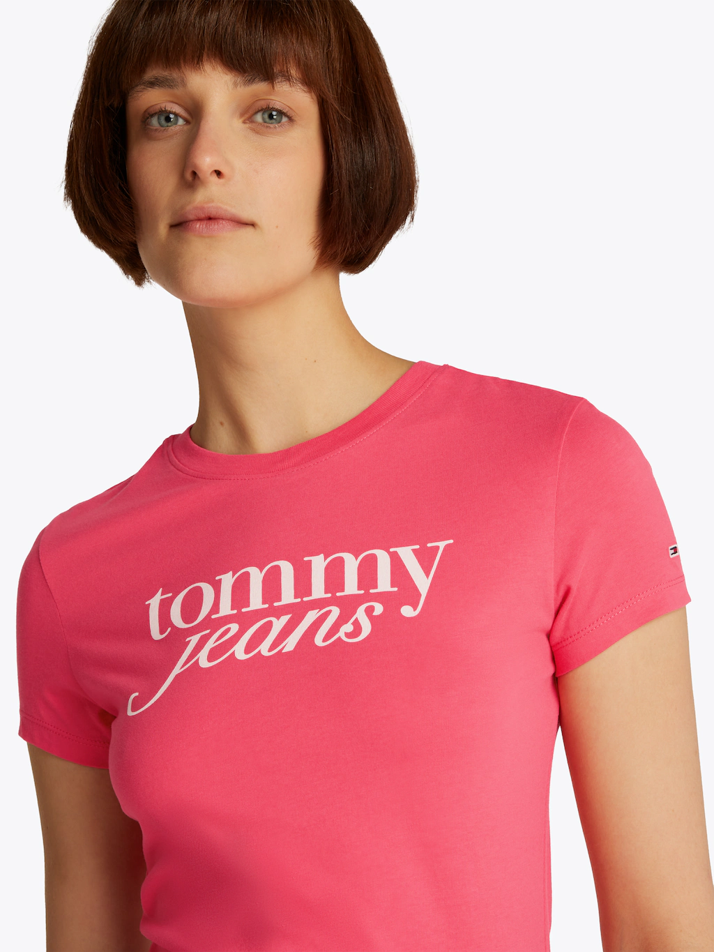 Tommy Jeans Curve Rundhalsshirt "Shirt TJW SLIM ESSENTIAL", in Großen Größe günstig online kaufen