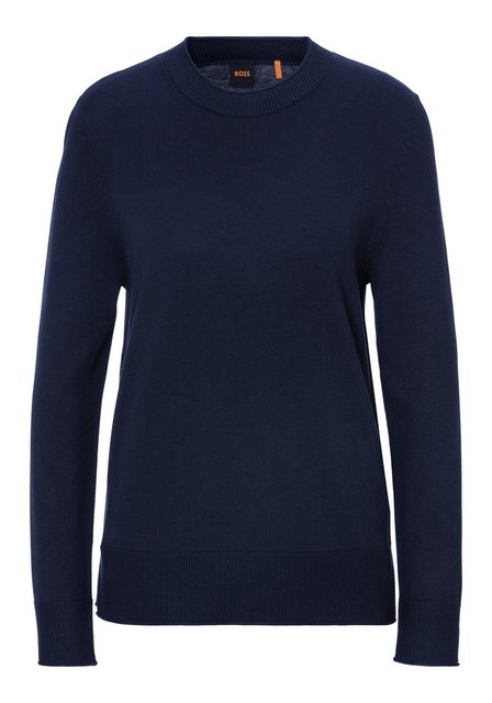 BOSS ORANGE Strickpullover C_Fanikale klassicher Basic-Pullover, Rundhals günstig online kaufen