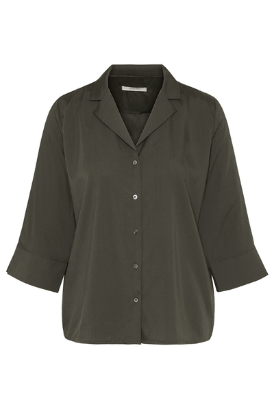 Damen Bluse Aus Tencel "Revers Blouse Tencel" günstig online kaufen