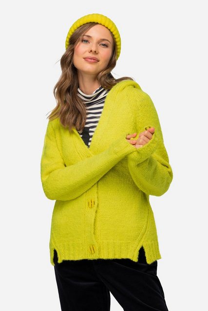 Laurasøn Strickjacke Strickjacke Kapuze Raglan-Langarm günstig online kaufen