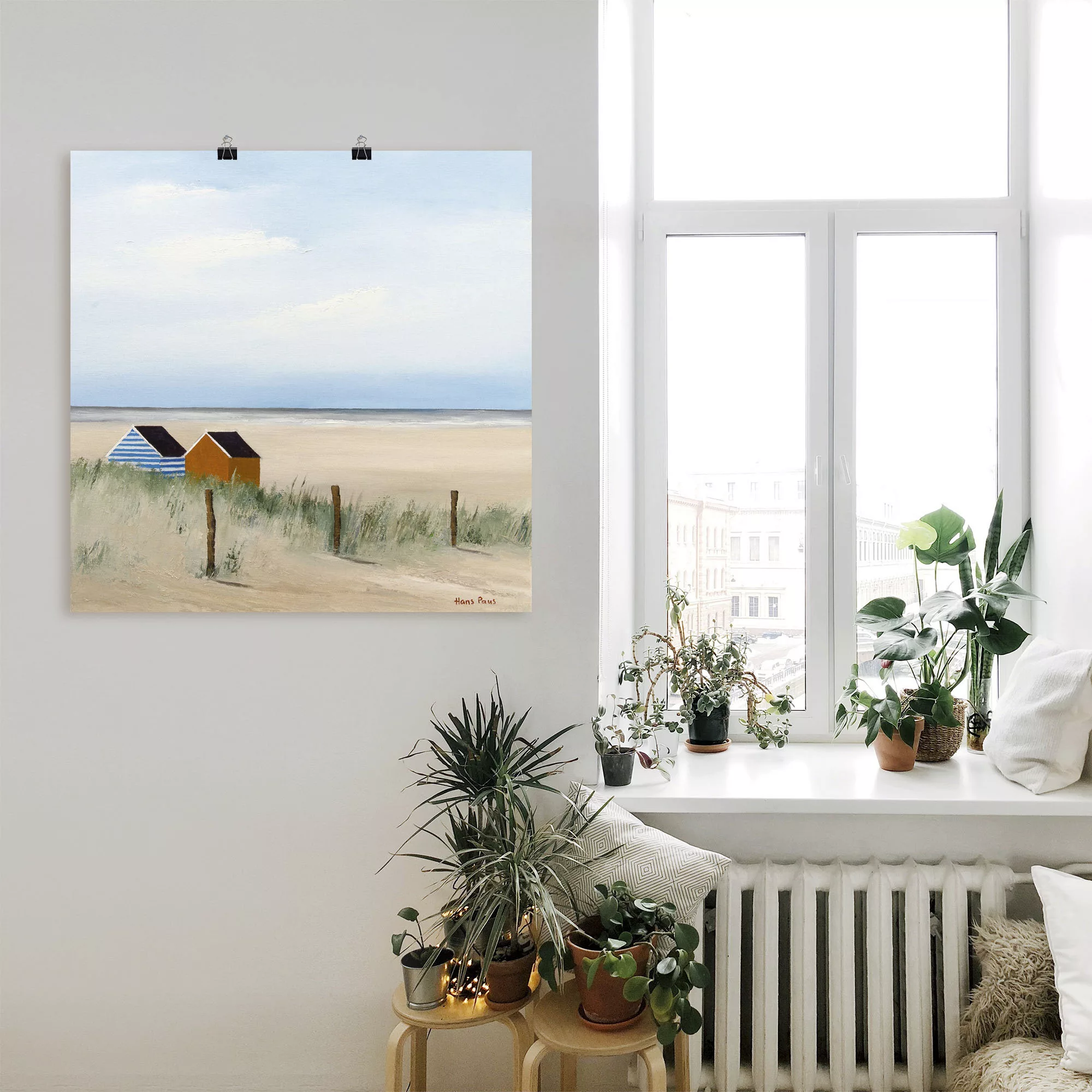 Artland Wandbild "Sonniger Morgen V", Strand, (1 St.), als Leinwandbild, Po günstig online kaufen