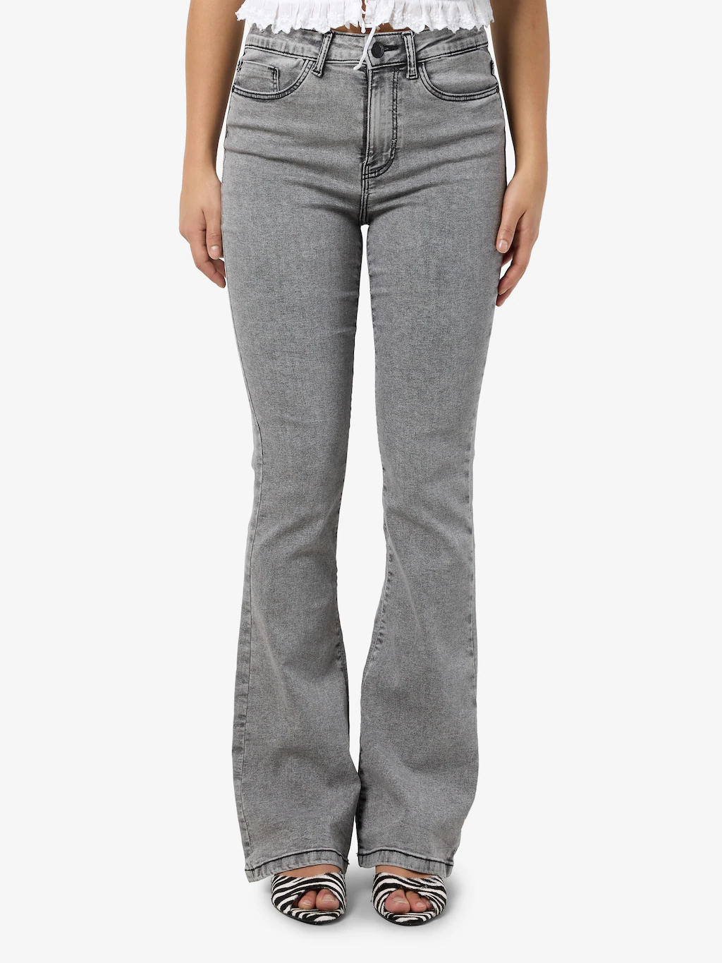Noisy may Bootcut-Jeans "NMSALLIE HW SKINNY JEAN VI545LG FWD NOOS" günstig online kaufen