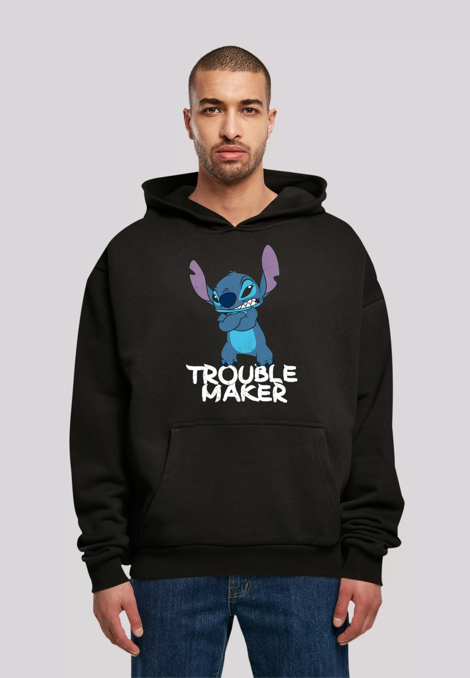 F4NT4STIC Kapuzenpullover "Disney Lilo & Stitch Trouble Maker Hooded Sweate günstig online kaufen