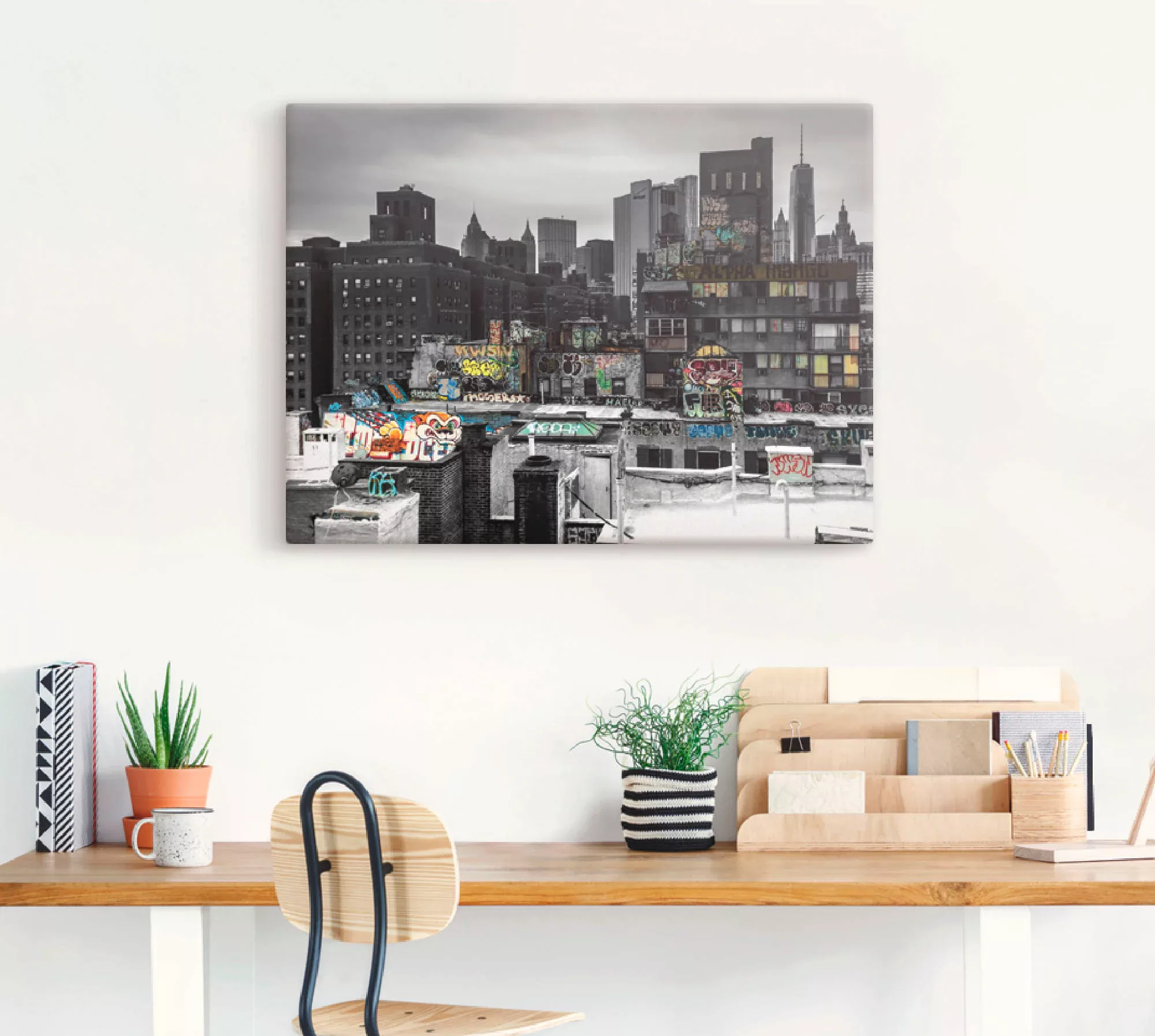 Artland Wandbild "Graffiti in New York", Amerika, (1 St.), als Leinwandbild günstig online kaufen