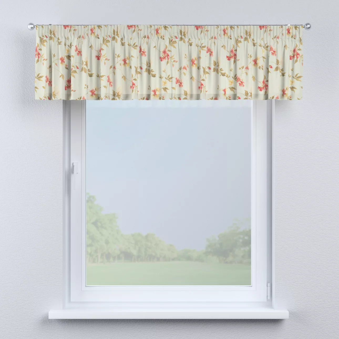 Kurzgardine mit Kräuselband, blau-rosa, 260 x 40 cm, Londres (143-89) günstig online kaufen