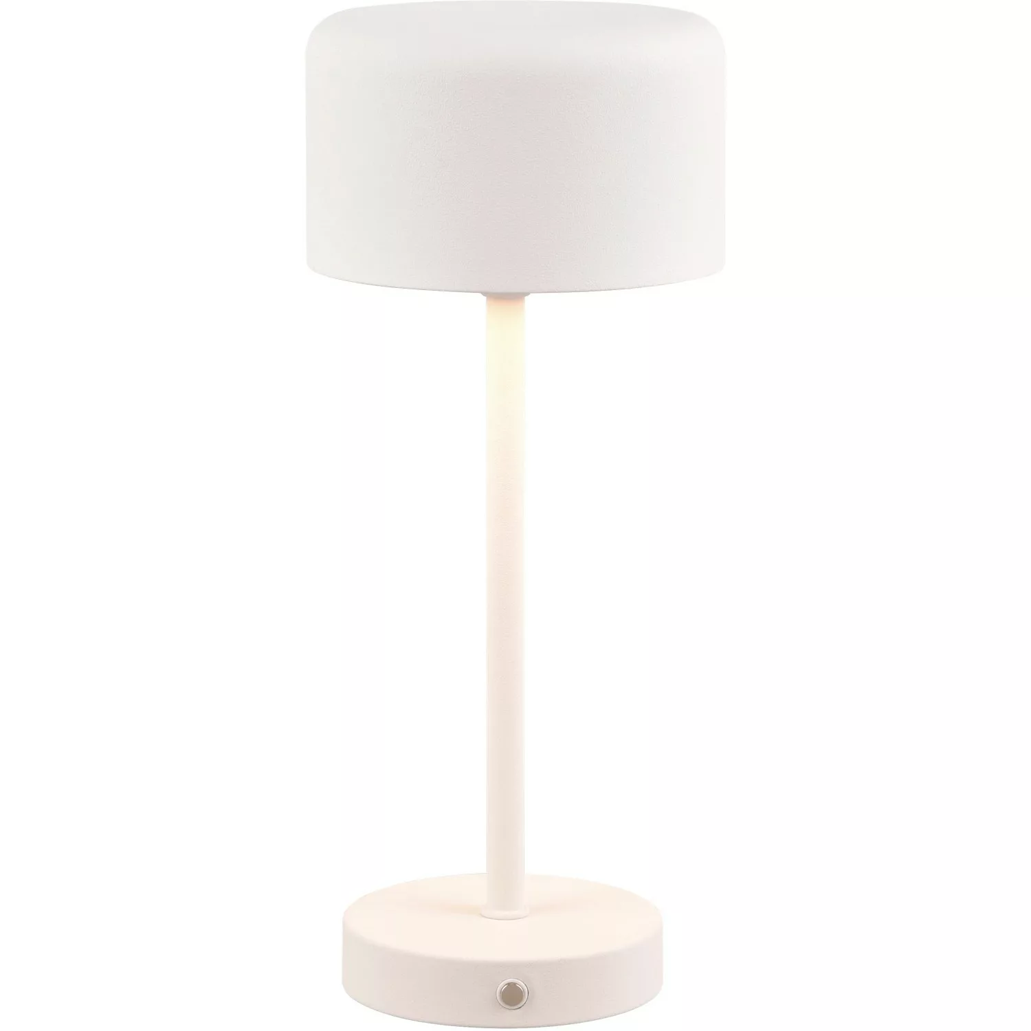 Reality LED Tischleuchte Jeff Weiß 30 cm x 12,6 cm x 12,6 cm Weiß Matt günstig online kaufen
