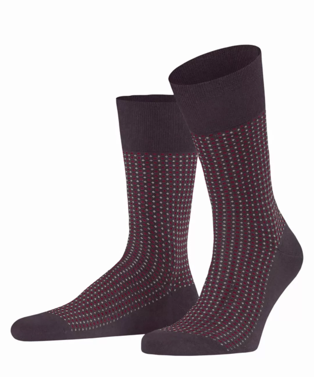 FALKE Uptown Tie Herren Socken, 43-44, Braun, Ajour, Baumwolle, 12437-84970 günstig online kaufen