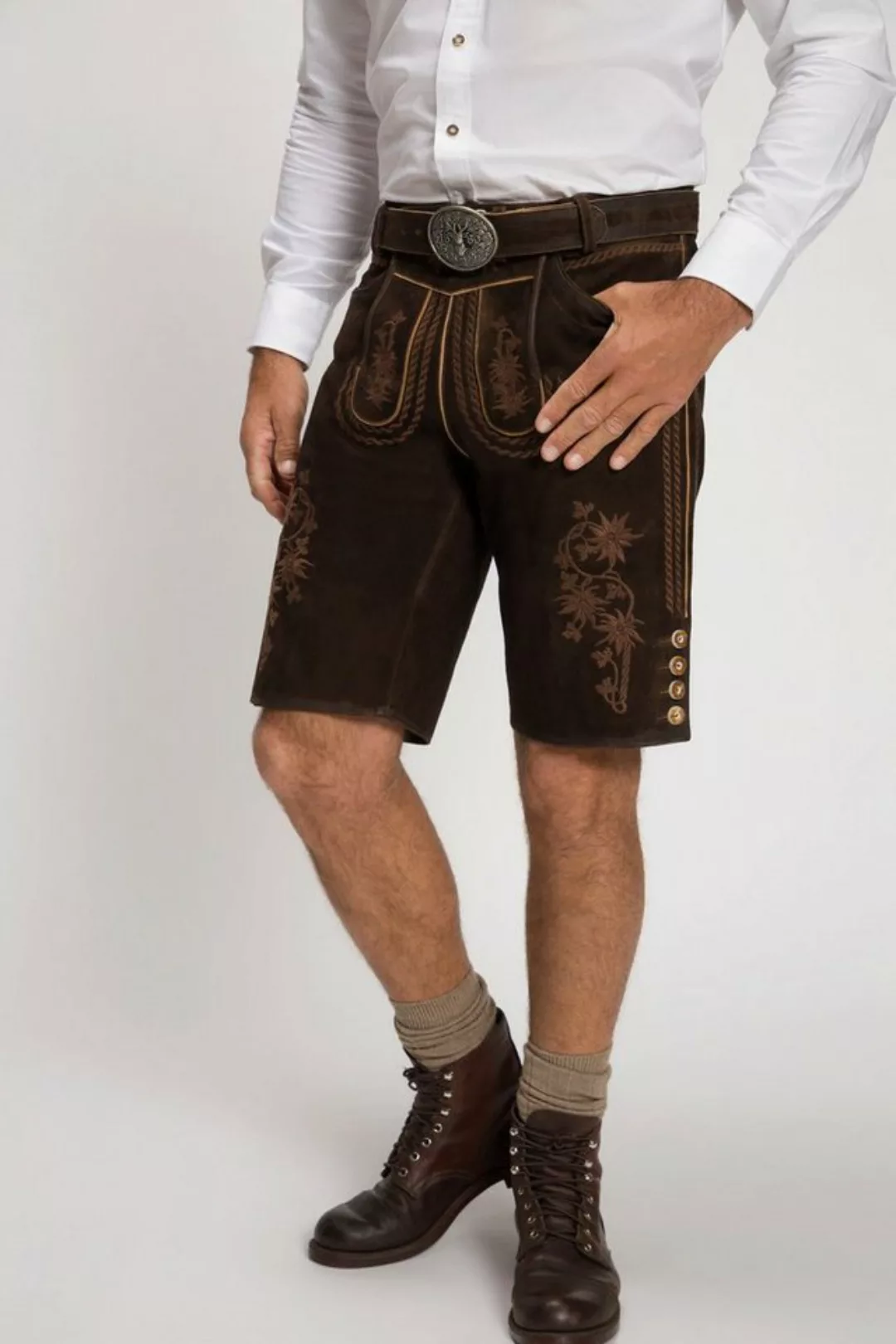 JP1880 Lederhose Trachtenhose Tracht Ziegenleder Gratis Ledergürtel günstig online kaufen