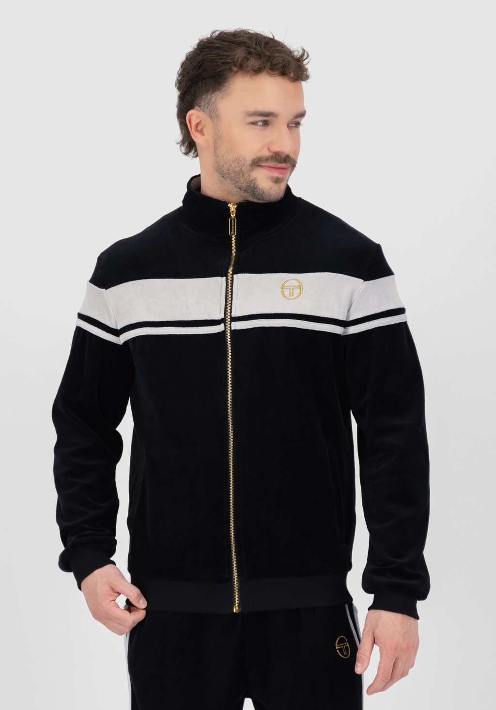 Sergio Tacchini Trainingsjacke "DAMARINDO VELOUR TJ Herren", ohne Kapuze, T günstig online kaufen