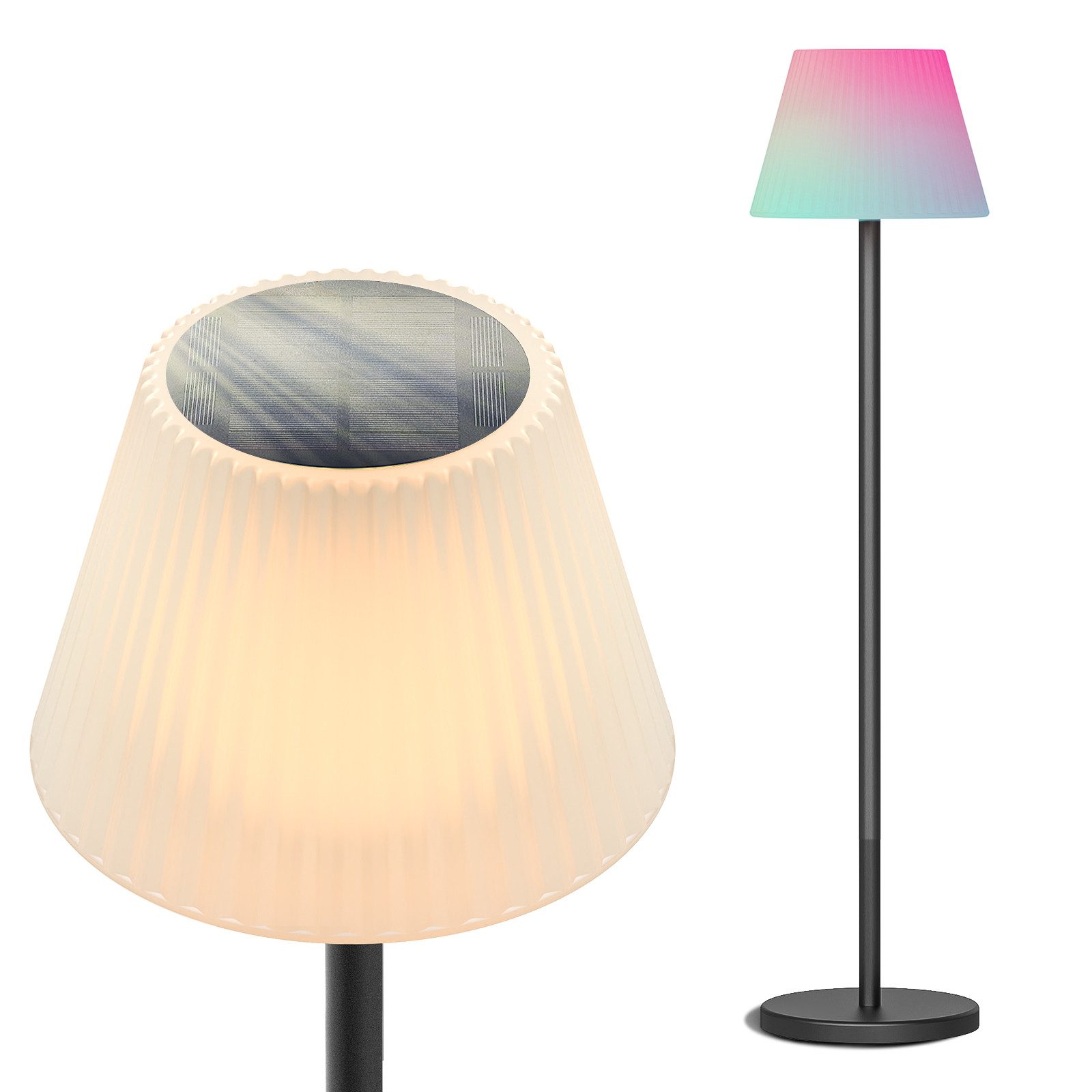 Auralum LED Gartenleuchte Solar Stehleuchte Dimmbar günstig online kaufen