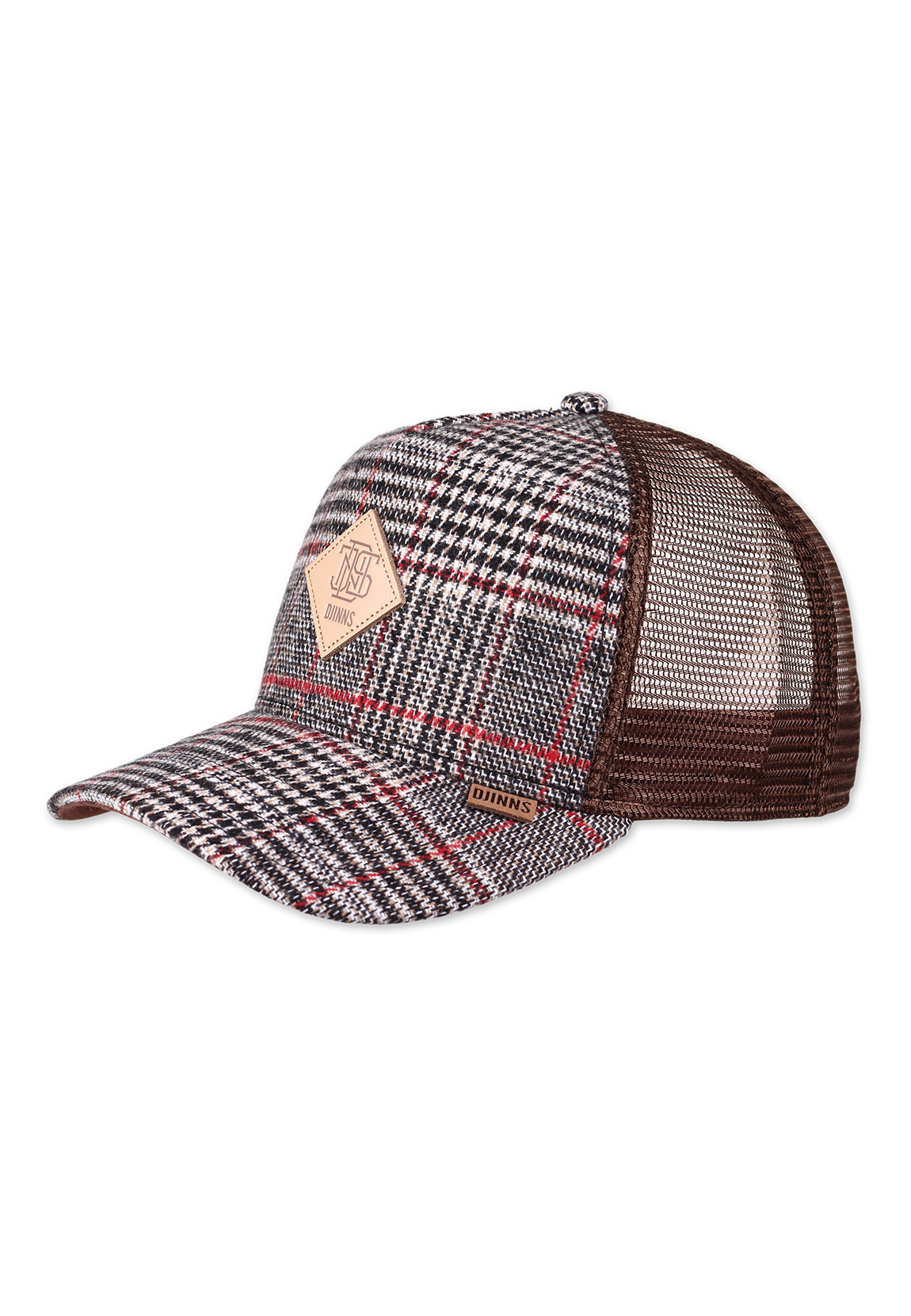 Djinns Trucker Cap HFT CHECK TWEED Coffee Mehrfarbig Braun günstig online kaufen