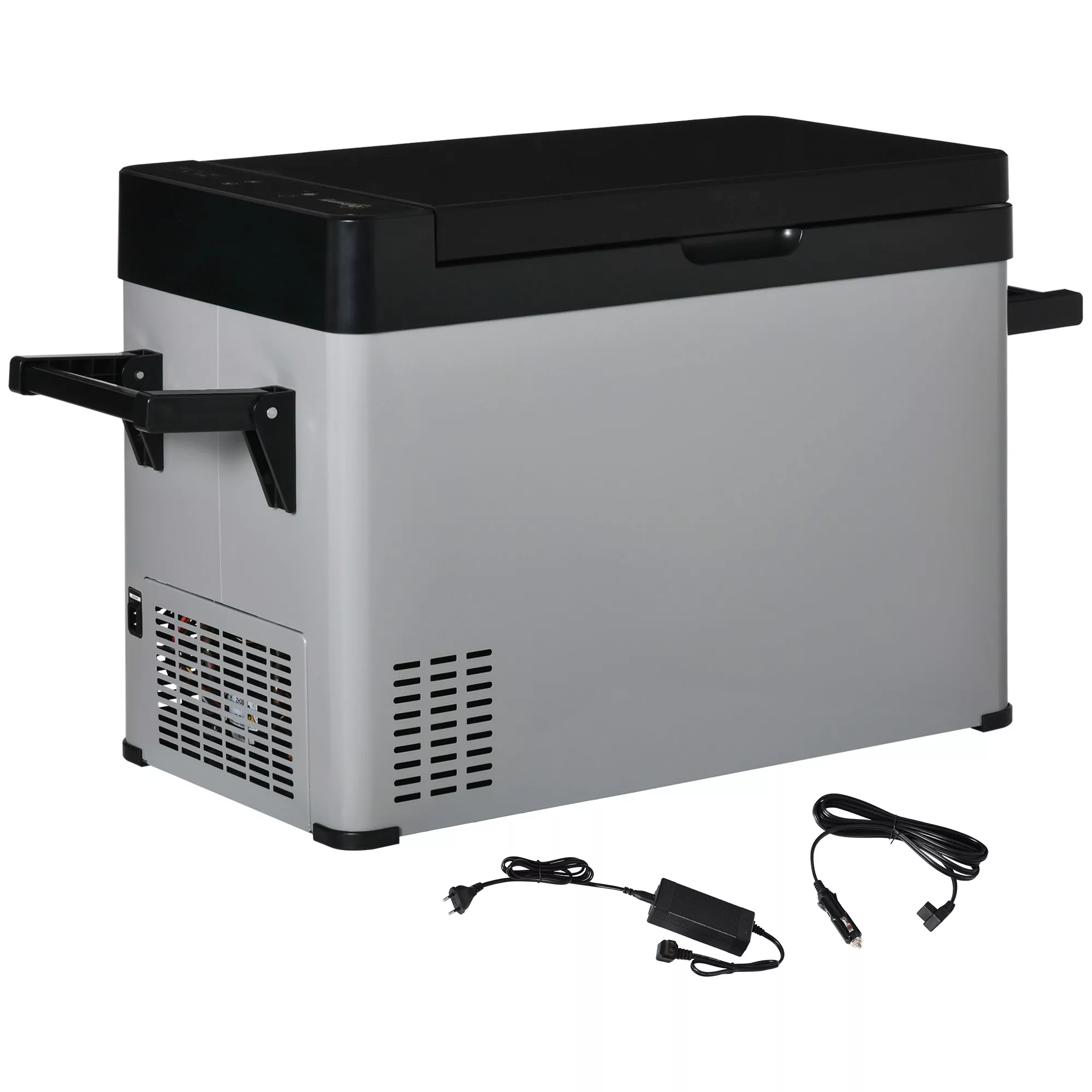 Outsunny Kühlbox Auto 50L mit LCD-Anzeige 2 Modi Kompressor Autokühlschrank günstig online kaufen