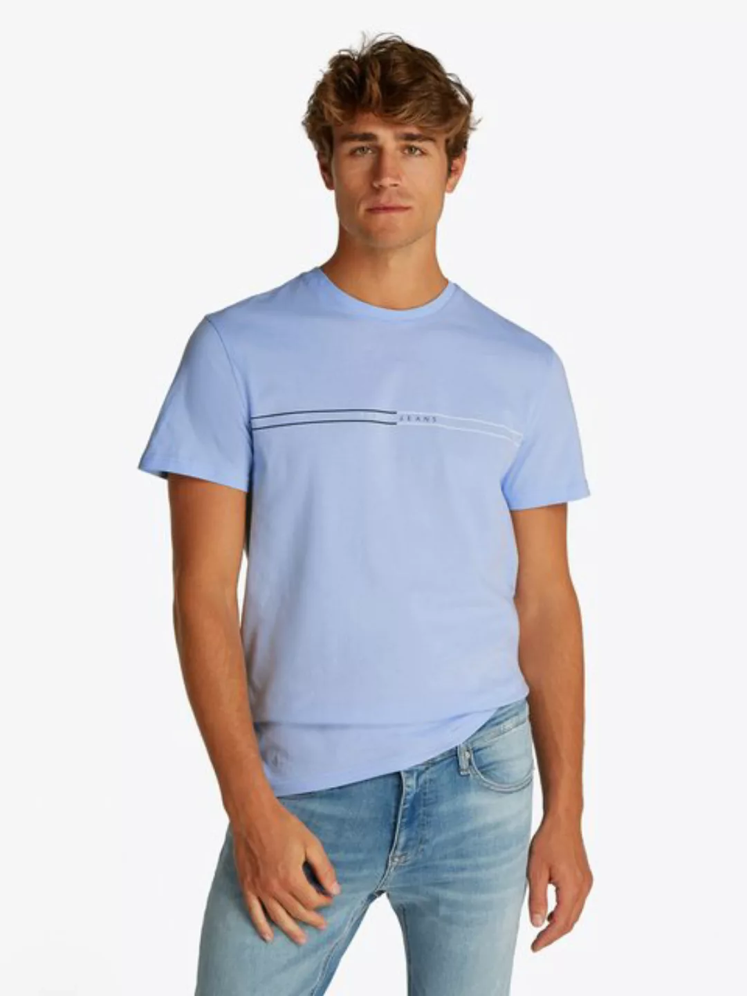 Tommy Jeans Kurzarmshirt TJM SLIM ENTRY GRAPHIC TEE EXT Mit Rundhalsausschn günstig online kaufen