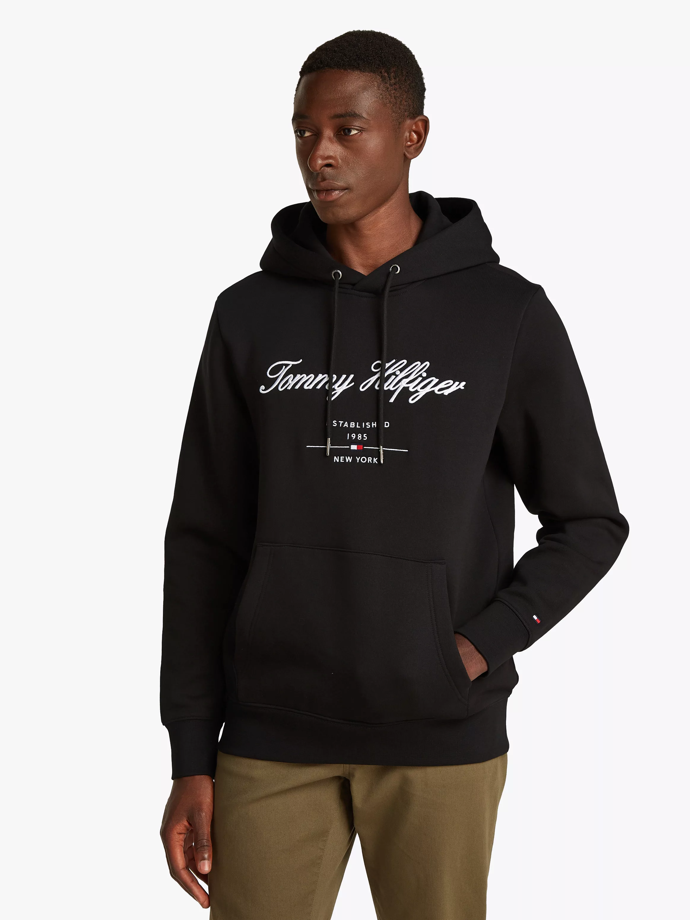 Tommy Hilfiger Hoodie SCRIPT LOGO HOODY mit aufgesticktem Logo günstig online kaufen