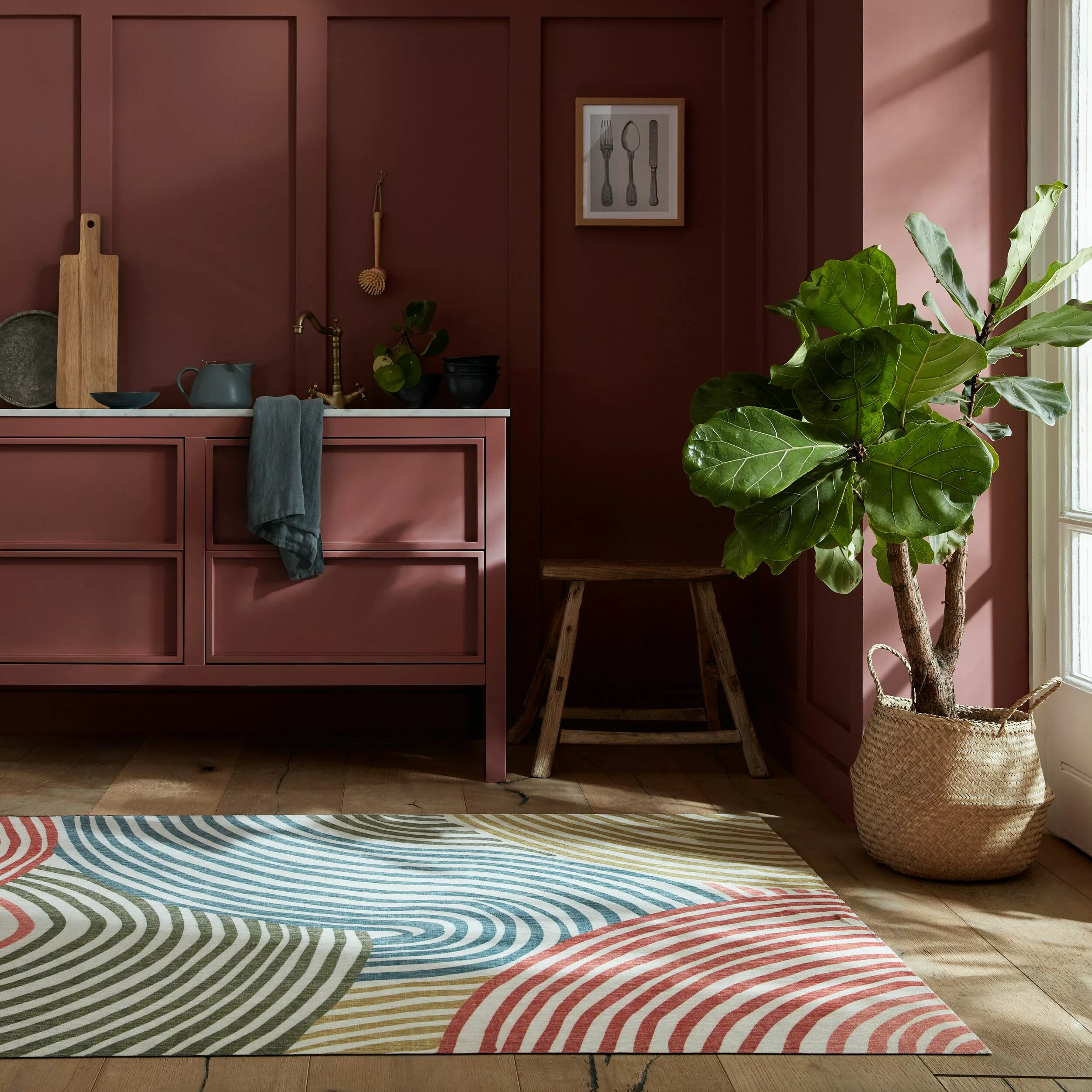 FLAIR RUGS Teppich »Wanda Swirl«, rechteckig, 8 mm Höhe, Wanda Swirl Washba günstig online kaufen