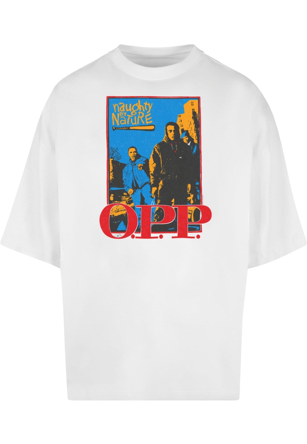 Merchcode T-Shirt "Merchcode Herren Naughty By Nature - OPP Vint Huge Tee", günstig online kaufen