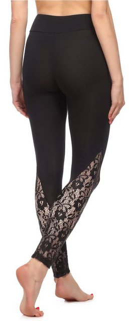 Merry Style Leggings Damen Lange Leggings aus Viskose MS10-306 (1-tlg) elas günstig online kaufen