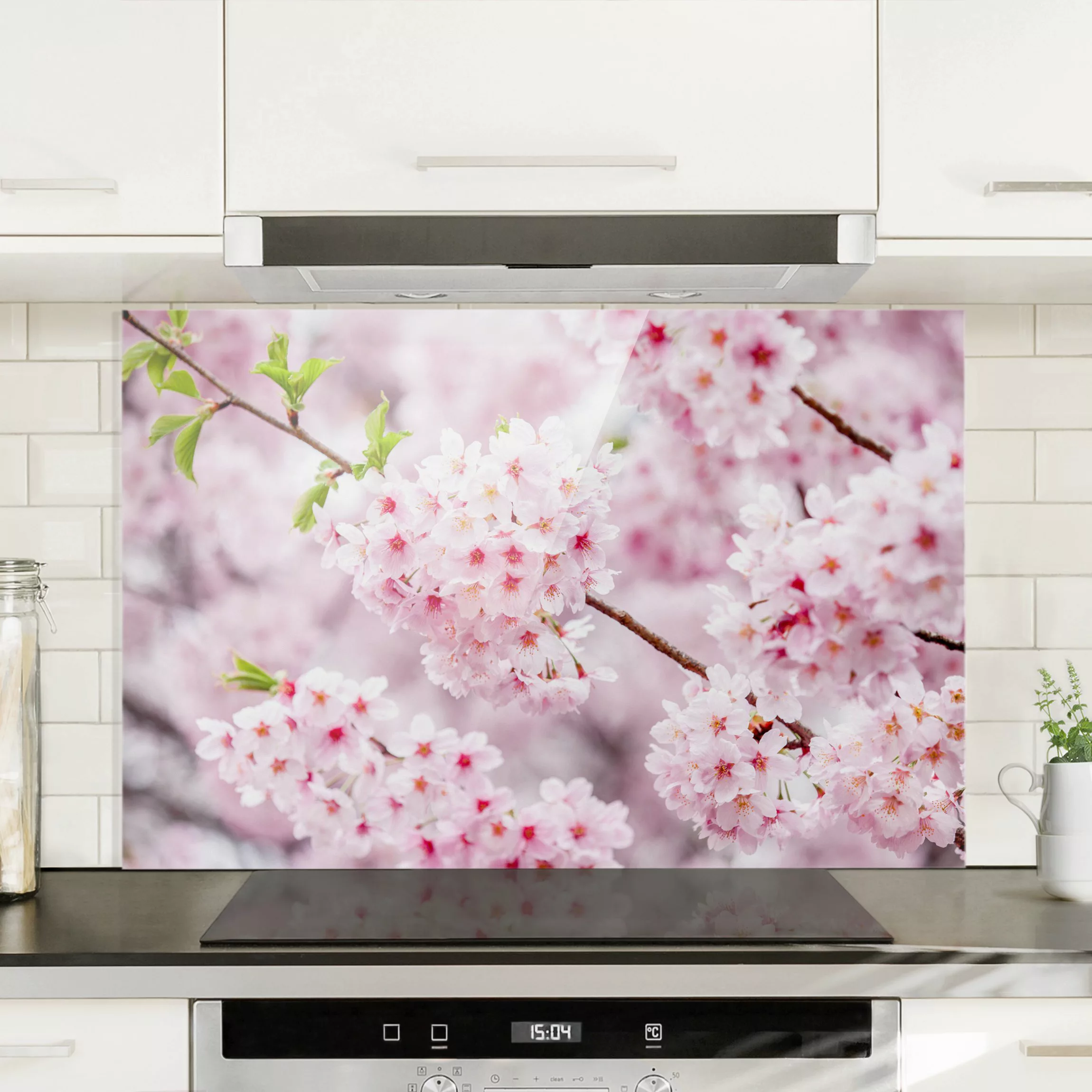 Spritzschutz Japanische Kirschblüten günstig online kaufen