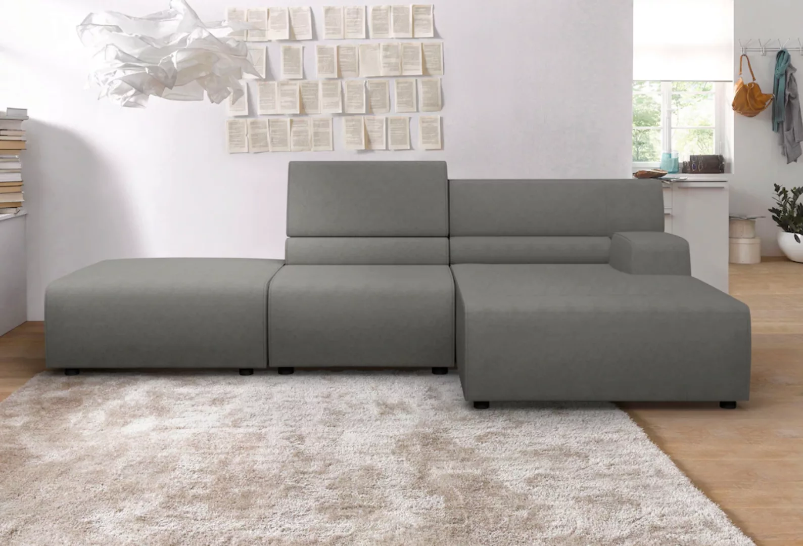 Egoitaliano Ecksofa "Babouche, Designsofa mit außergewöhnlichem Sitzkomfort günstig online kaufen