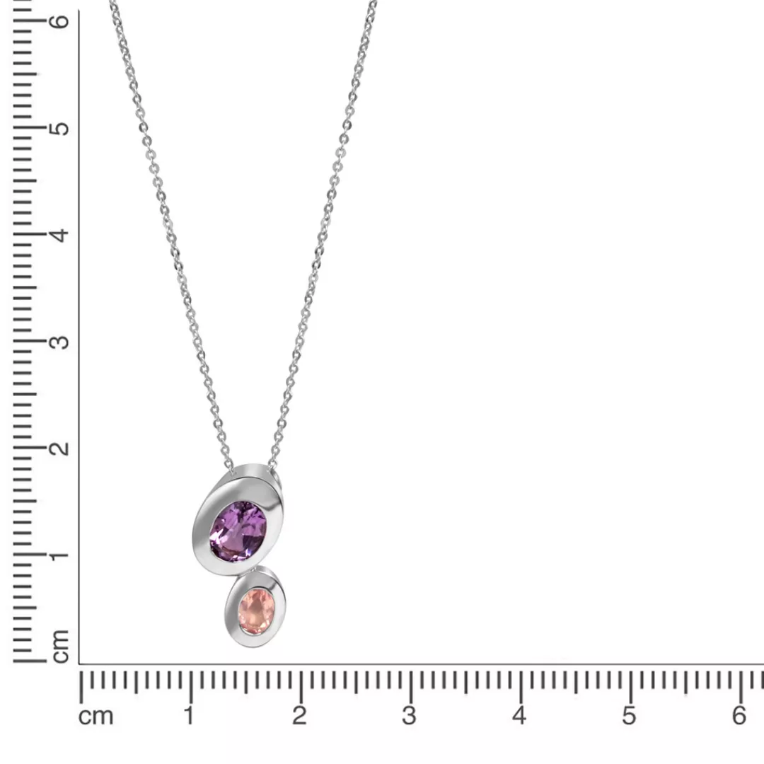 CELESTA Kette mit Anhänger »925 Silber Amethyst + Rosenquarz« günstig online kaufen