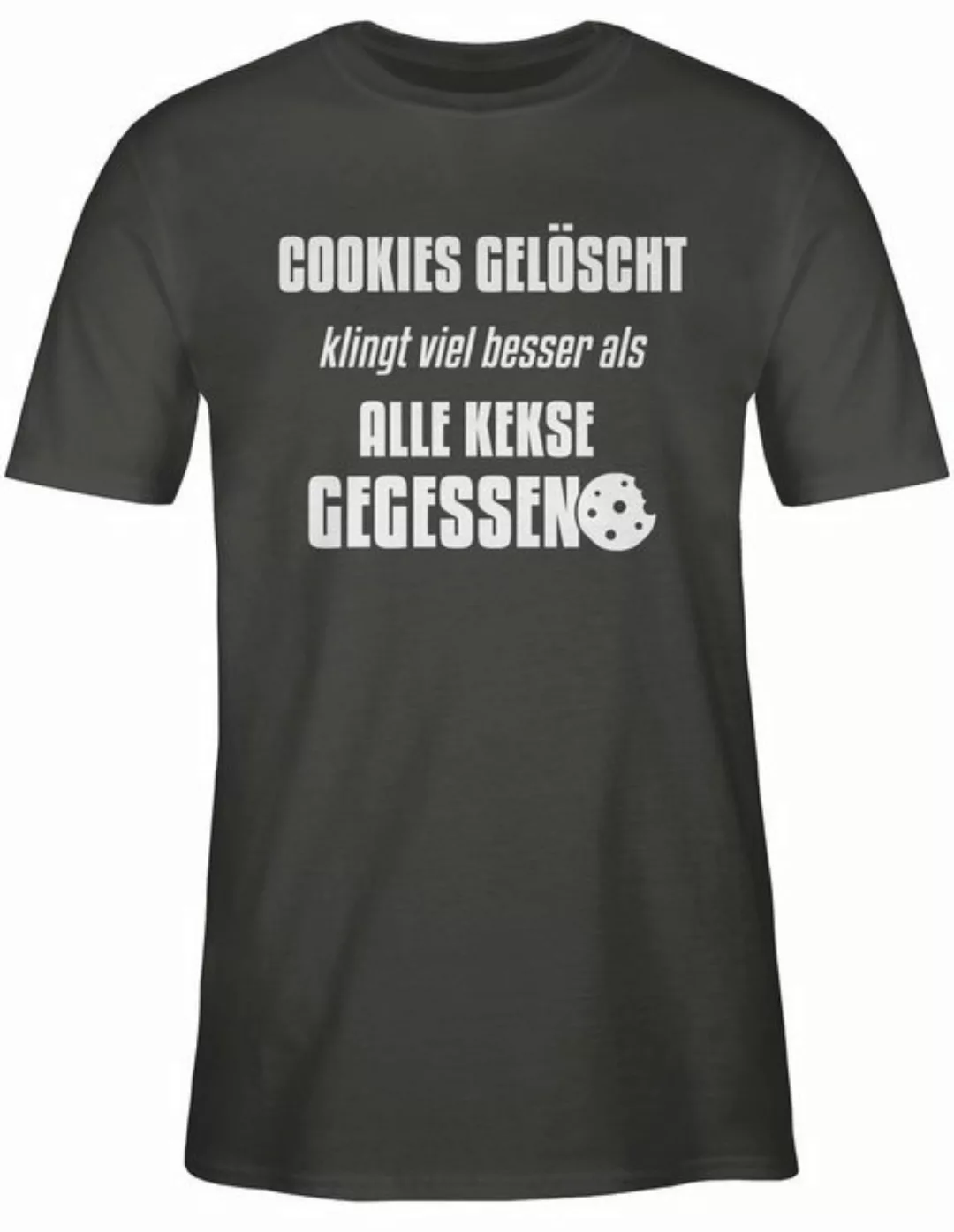 Shirtracer T-Shirt Cookies gelöscht Nerd Geschenke günstig online kaufen