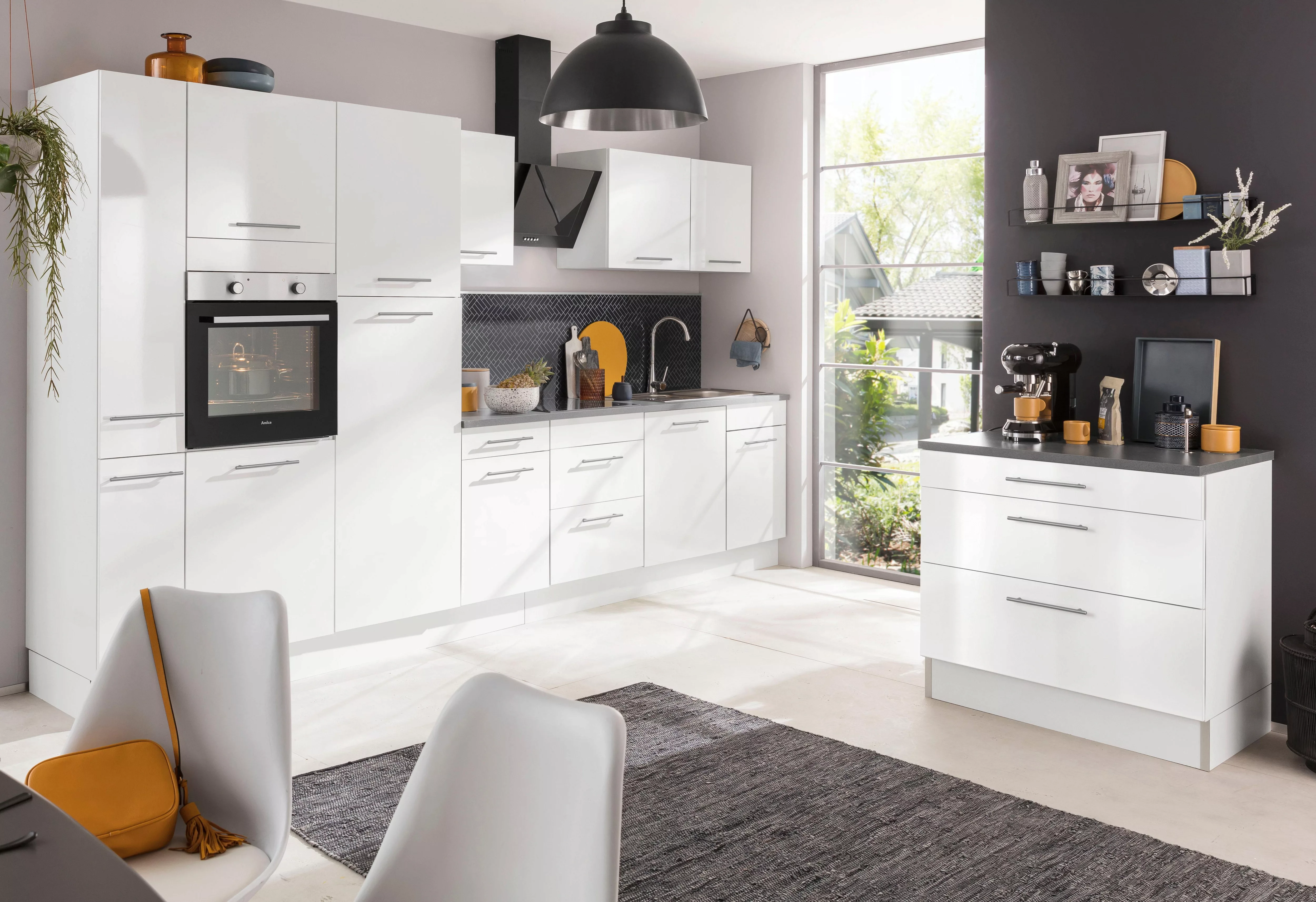 wiho Küchen Küchenzeile "Ela", Breite 340 cm, Soft-Close-Funktion, höhenver günstig online kaufen