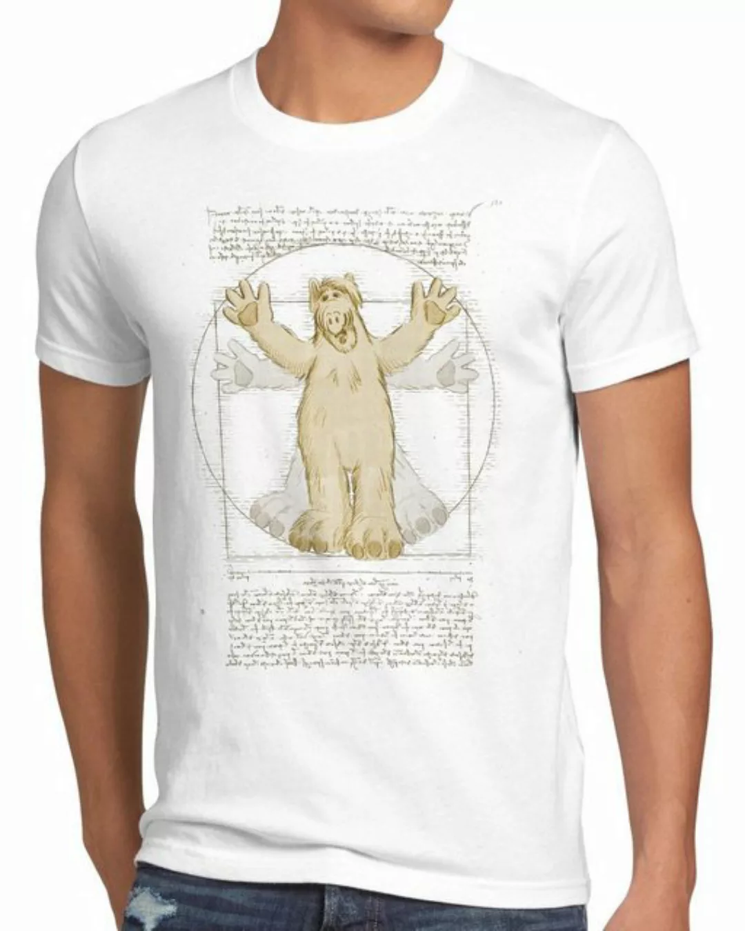 style3 Print-Shirt Herren T-Shirt Virtuvianischer Alf melmac tv gordon shum günstig online kaufen