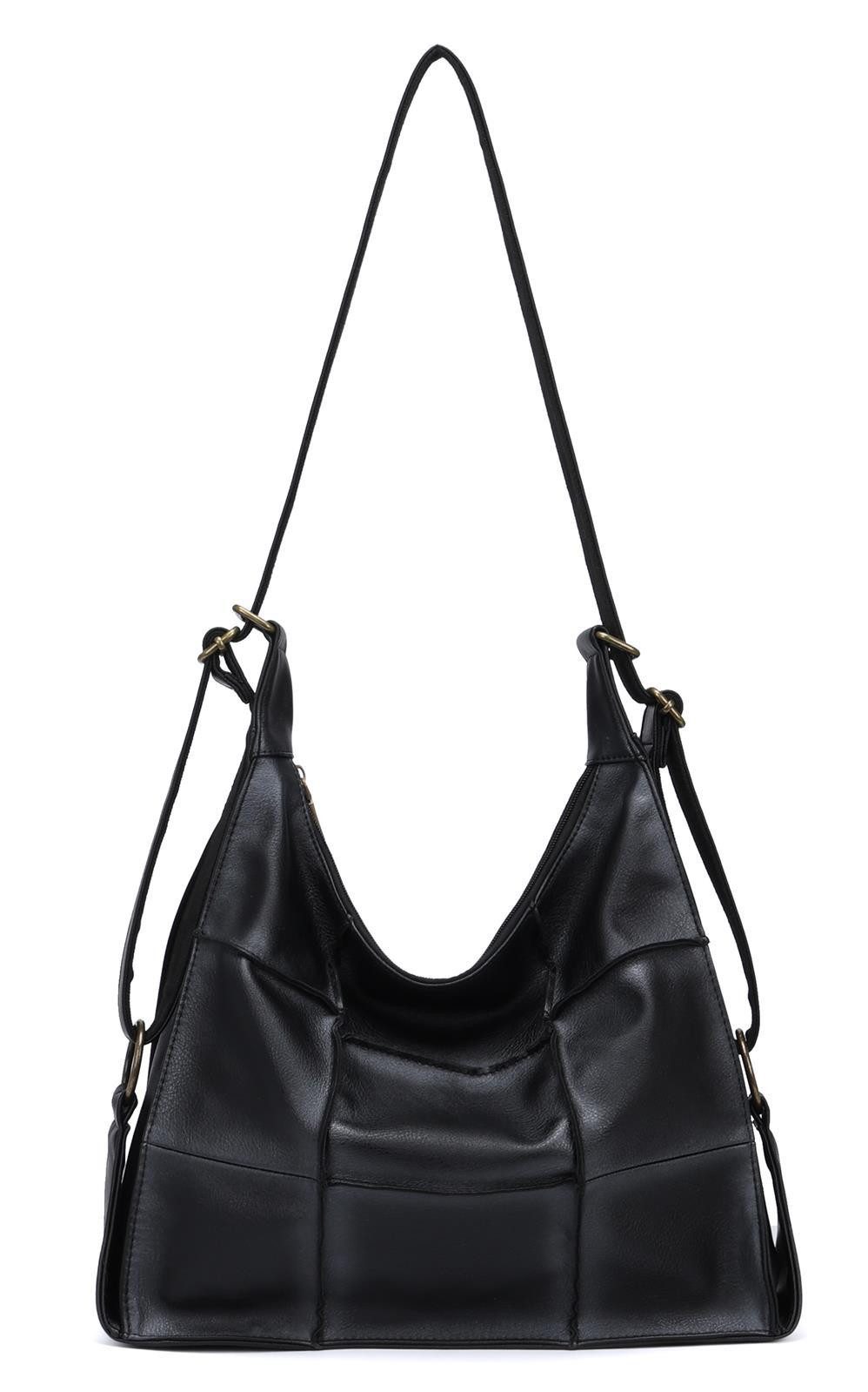 ITALYSHOP24 Schultertasche Damen XXL Tasche Shopper günstig online kaufen