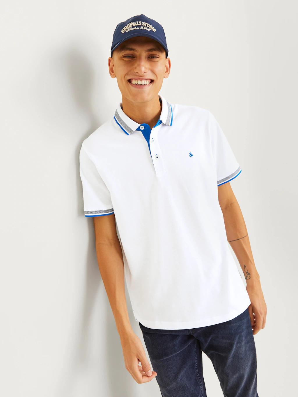 Jack & Jones Poloshirt "JJEPAULOS POLO SS NOOS", mit Logo Stickerei günstig online kaufen