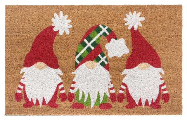 HANSE Home Fußmatte »Mix Mats Kokos Christmas Gnomes«, rechteckig, 15 mm Hö günstig online kaufen