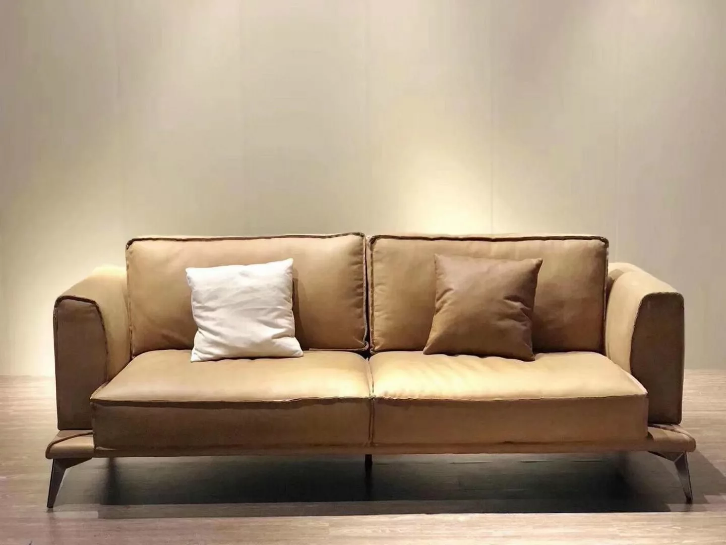 Xlmoebel Sofa Moderne 3-Sitzer Polstercouch in Beige für stilvolle, Hergest günstig online kaufen