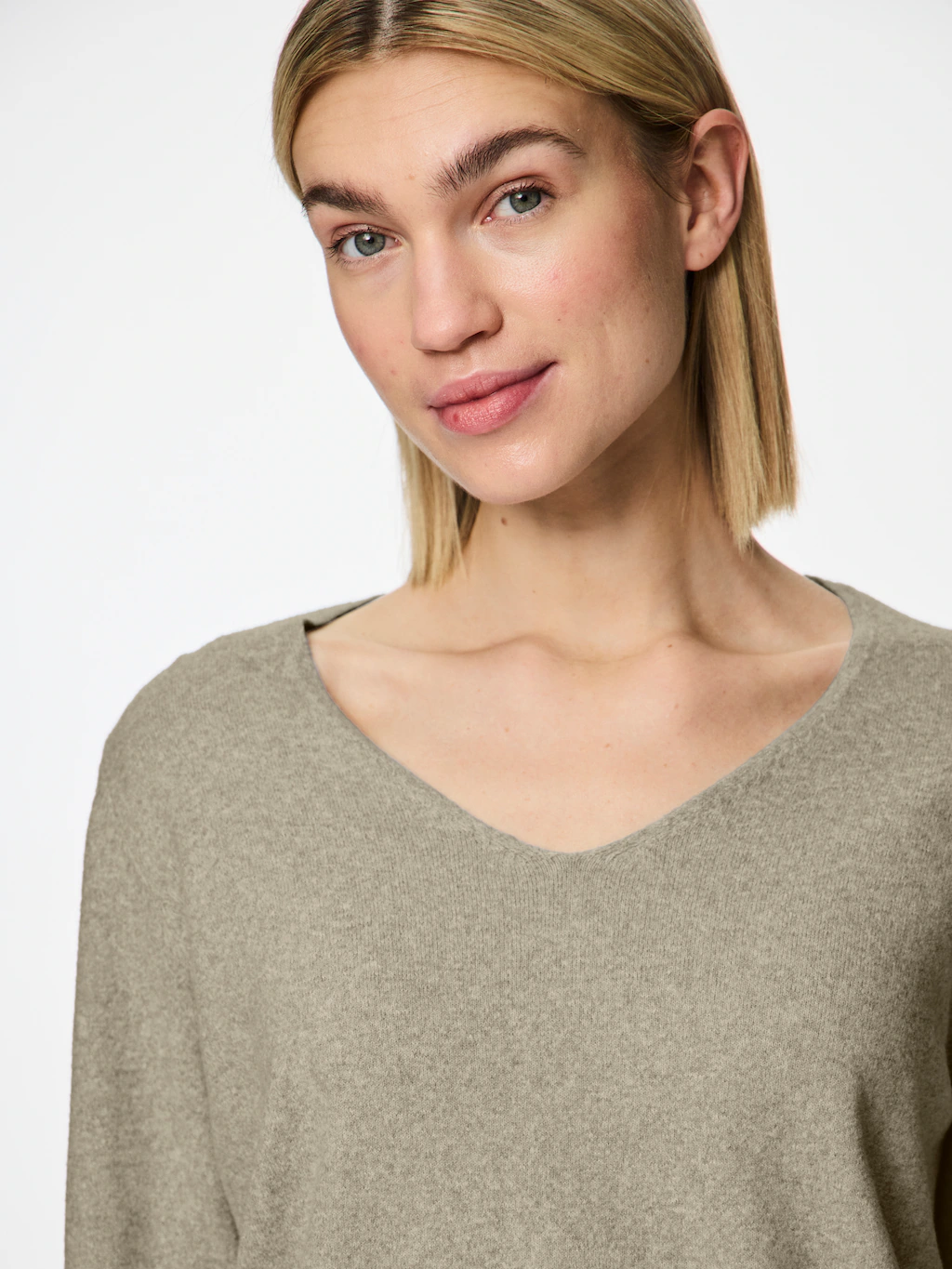 pieces V-Ausschnitt-Pullover "PCBREE LS V-NECK KNIT NOOS BC" günstig online kaufen