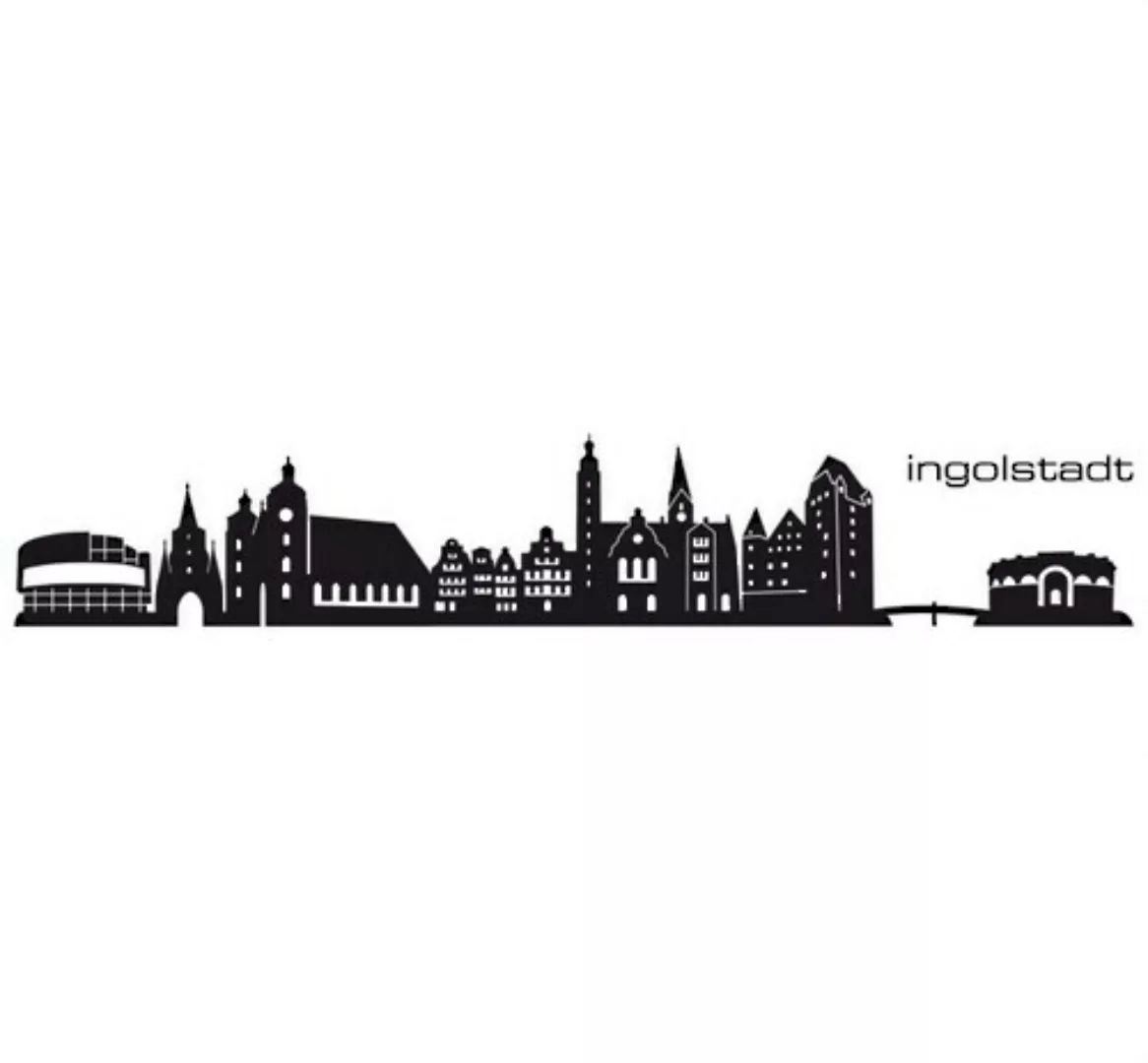 Wall-Art Wandtattoo »XXL Stadt Skyline IngolBayern 120cm«, (1 St.), selbstk günstig online kaufen