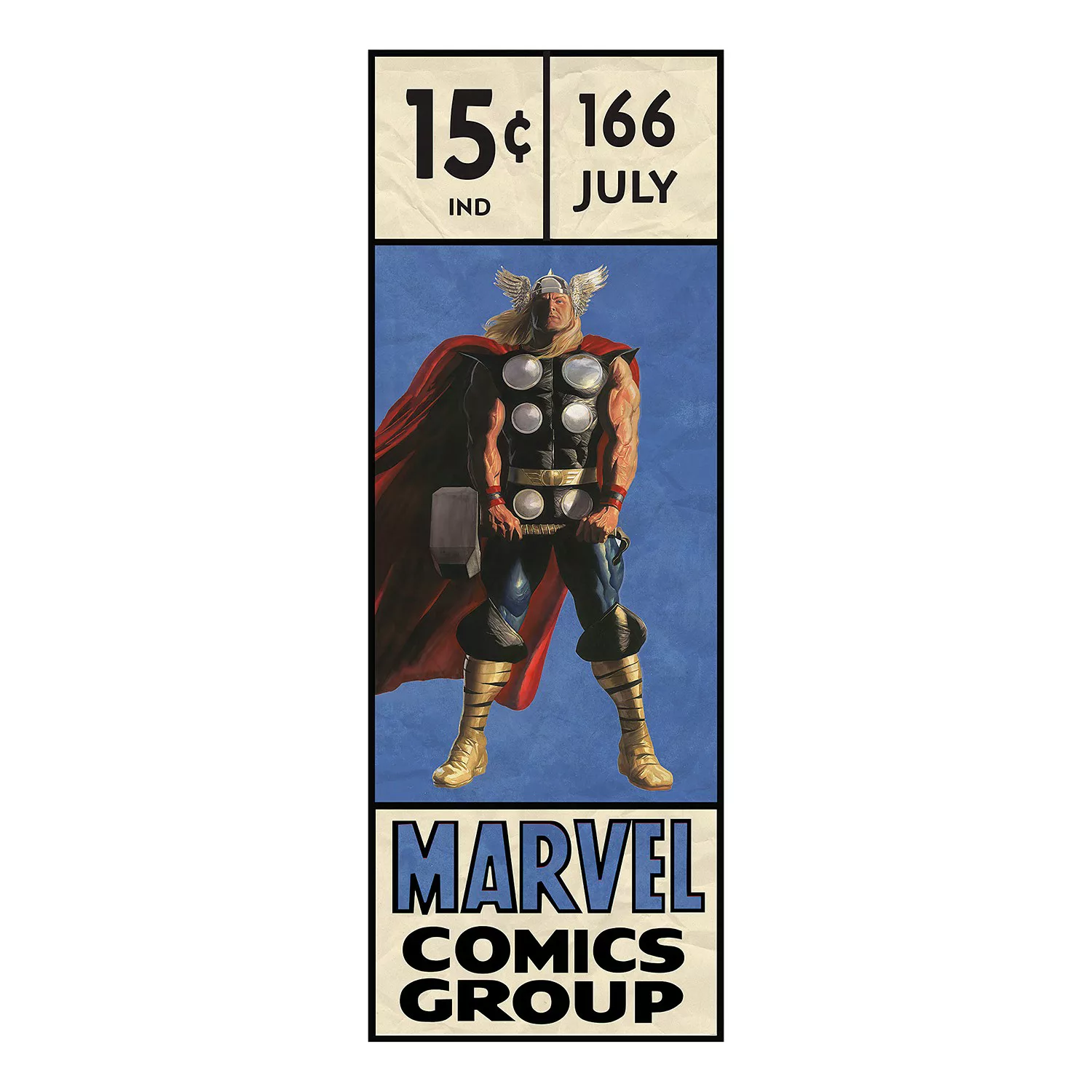 Komar Vliestapete »Thor Retro Comic Box«, 100x280 cm (Breite x Höhe) günstig online kaufen