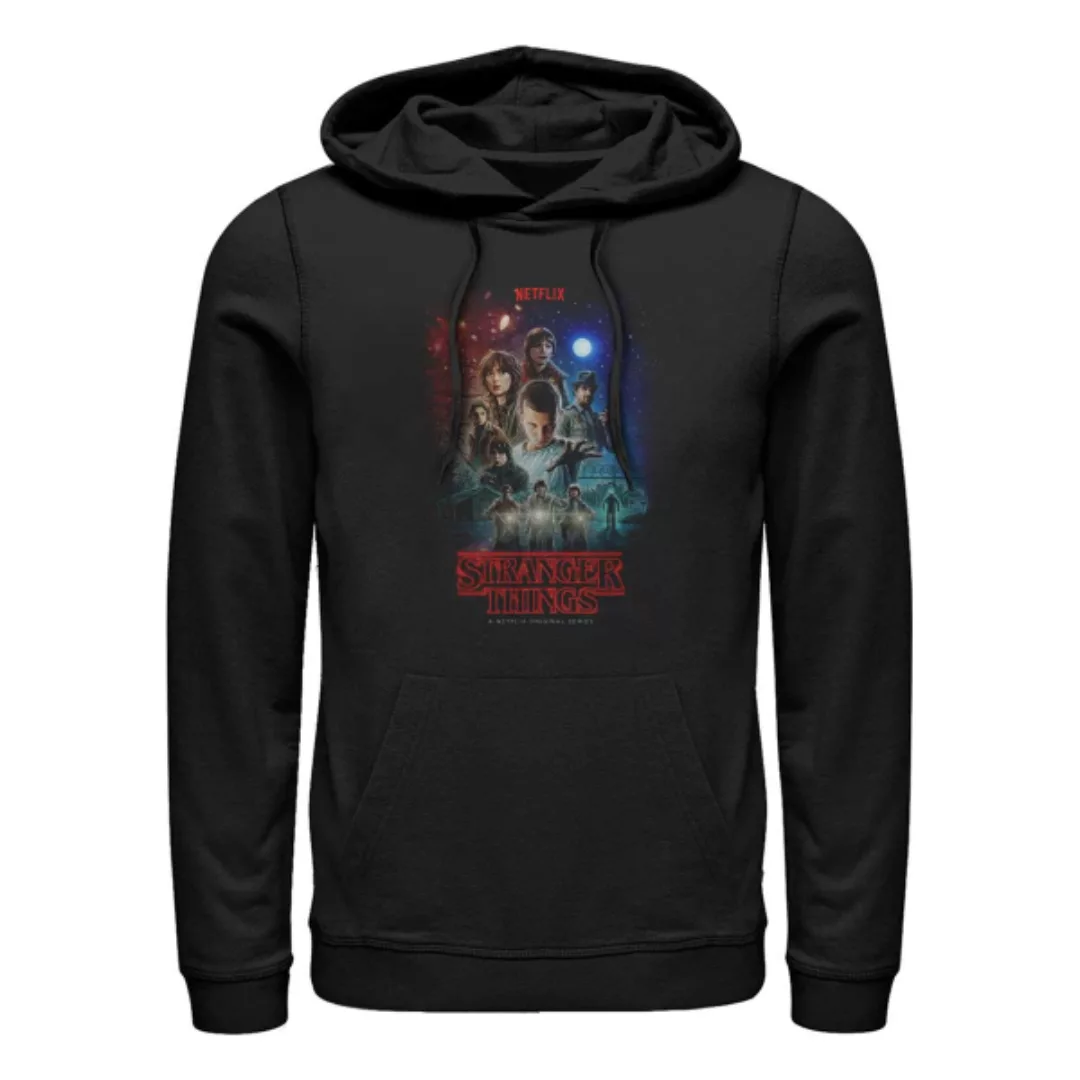 Netflix - Stranger Things - Gruppe Classic Illustrated Poster - Unisex Hood günstig online kaufen