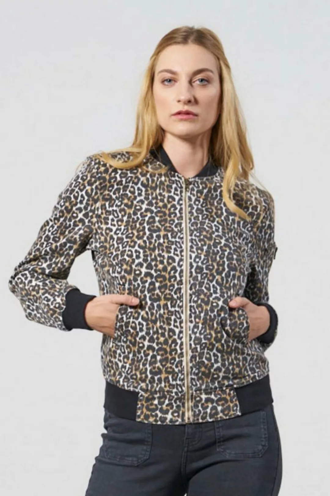 Feuervogl Blouson fv-Til:da, Contrast Rib, Wild Animal günstig online kaufen