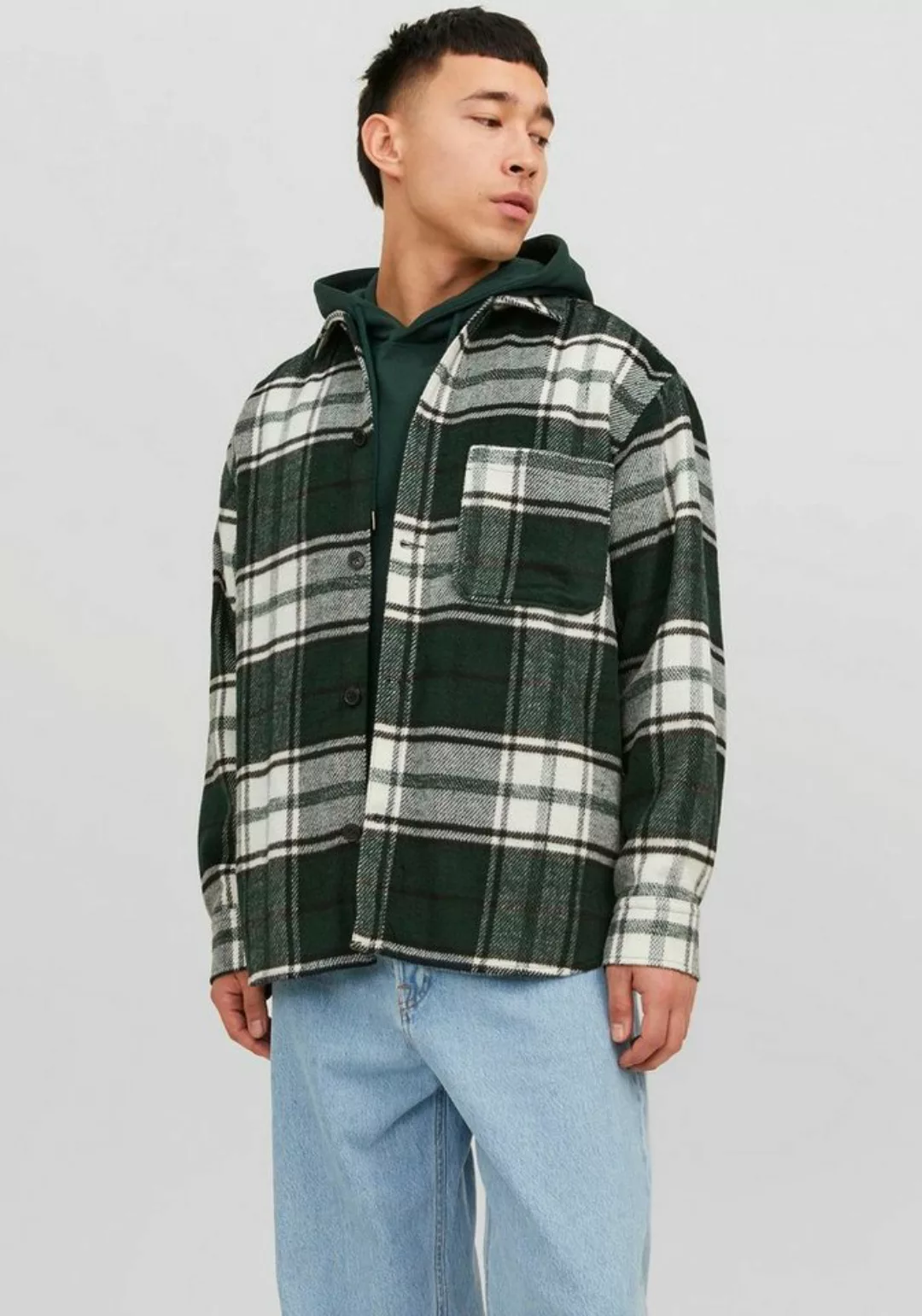 Jack & Jones Langarmhemd JORZAC CHECK OVERSHIRT LS SN günstig online kaufen