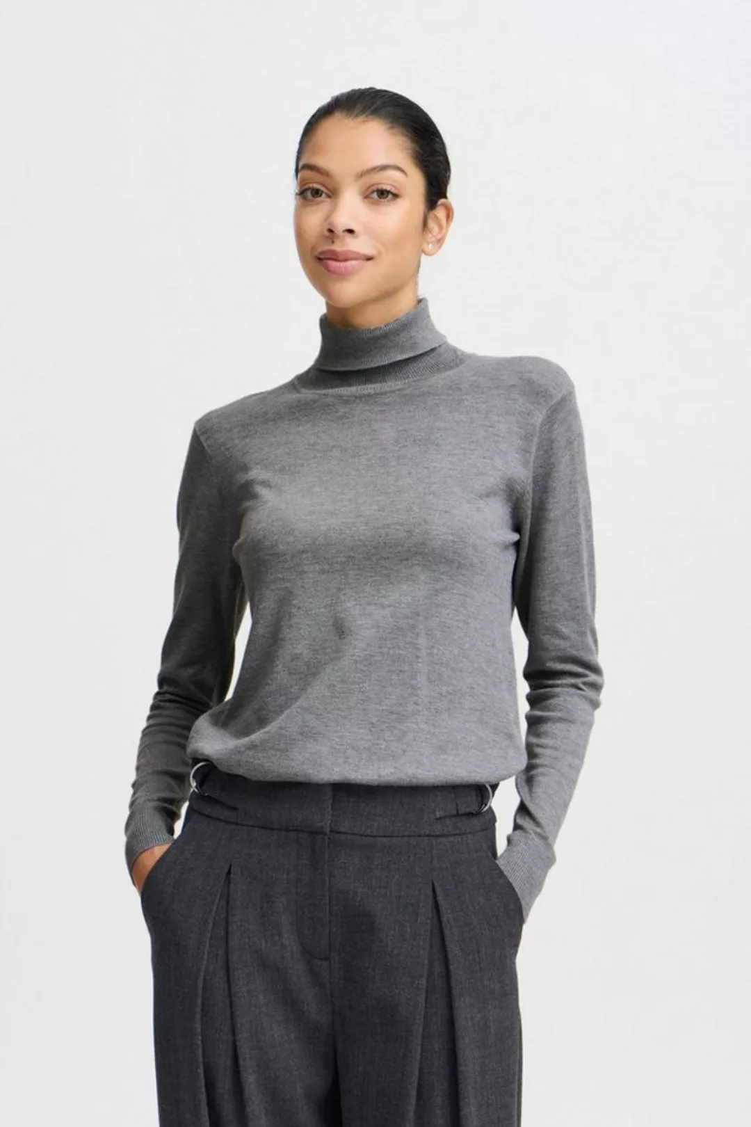 b.young Strickpullover BYMMMORLA ROLLNECK - eleganter Rollkragenpullover günstig online kaufen