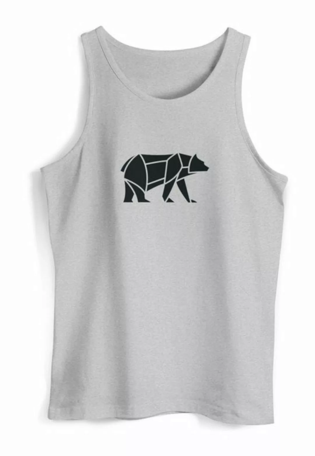 Neverless Tanktop Herren Tank-Top Polygon Design Print Bär Bear Tiermotiv O günstig online kaufen